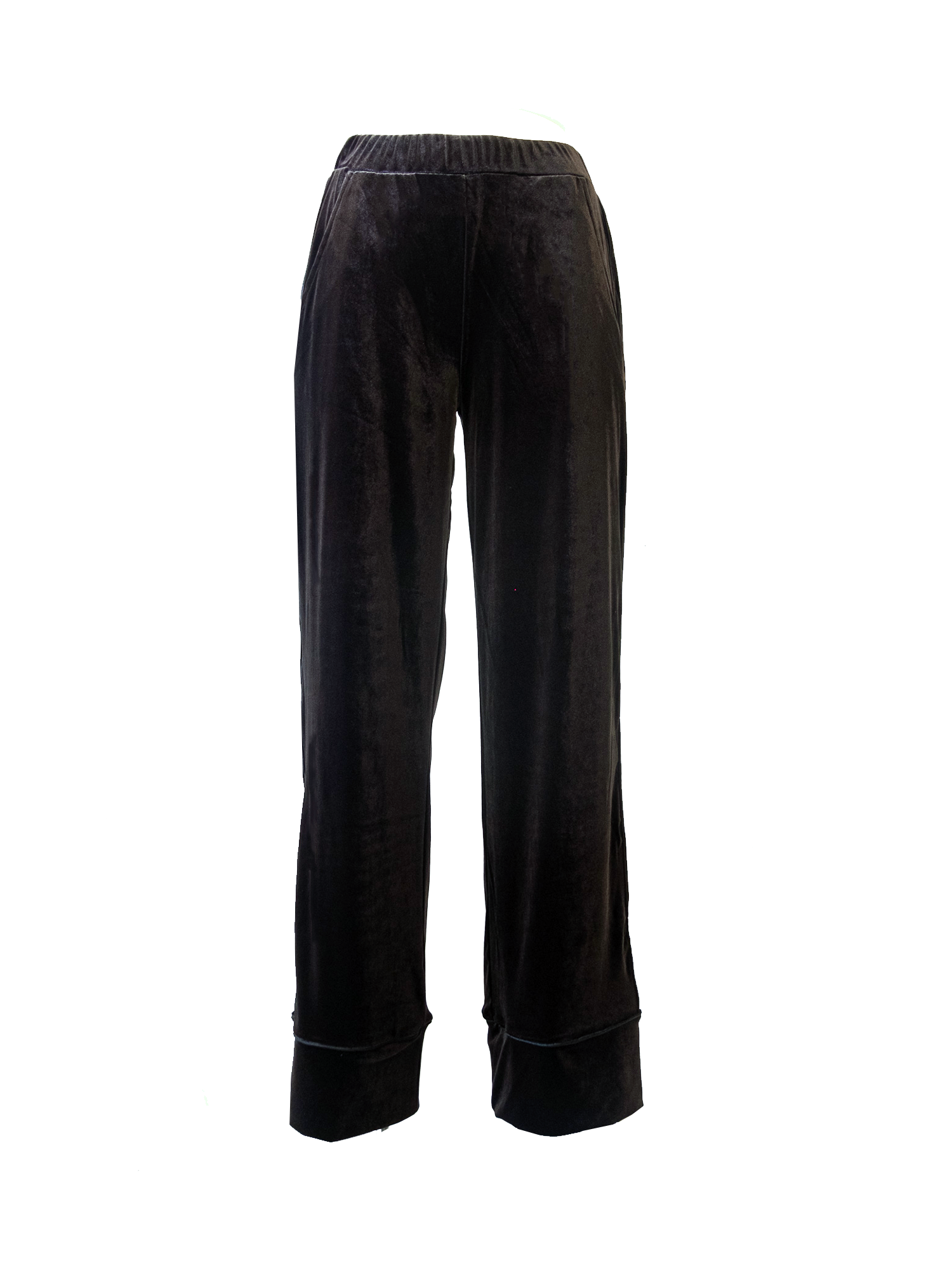 AIDA - brown chenille palazzo pants