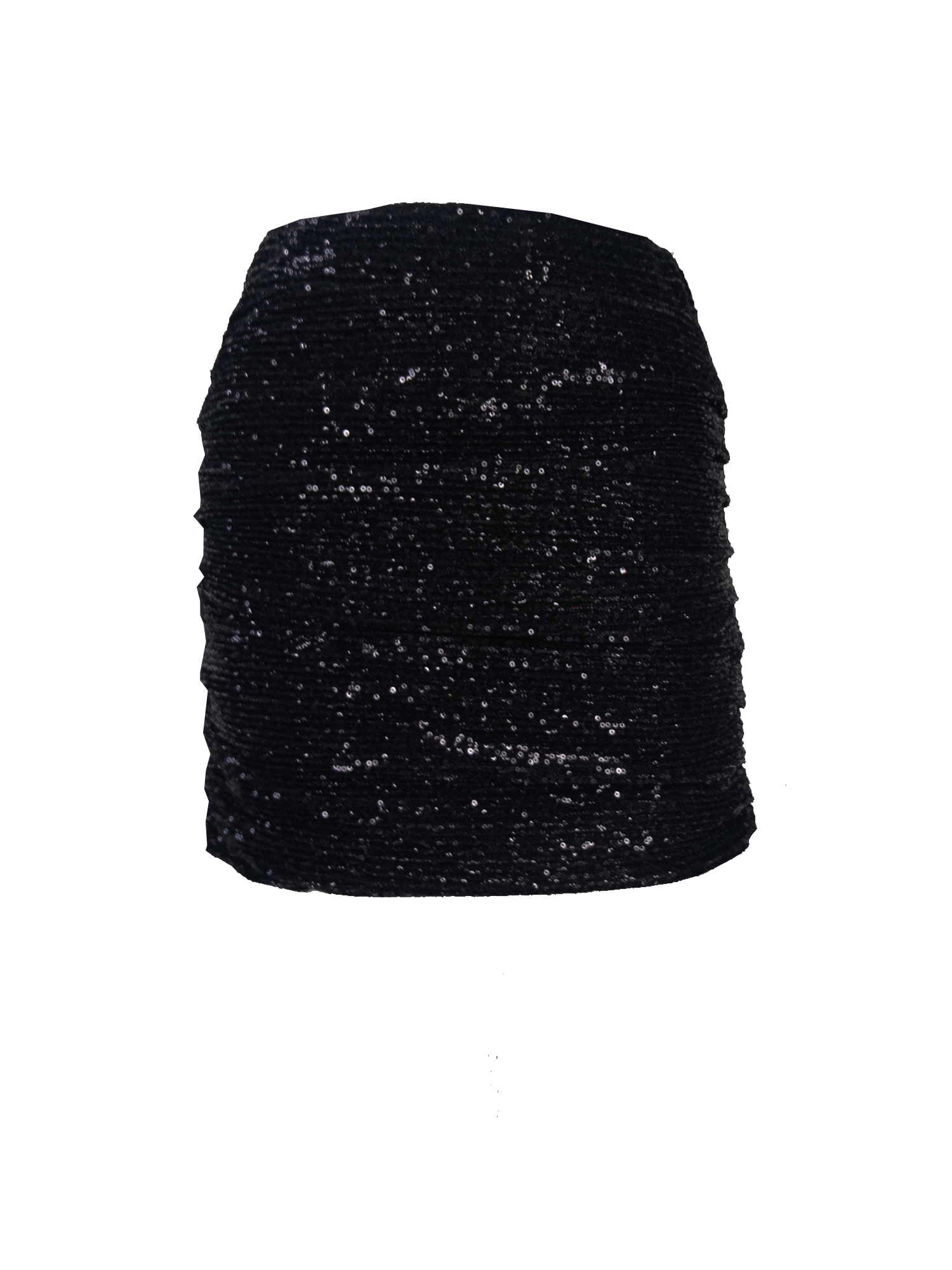 NINA - mini skirt in black sequins