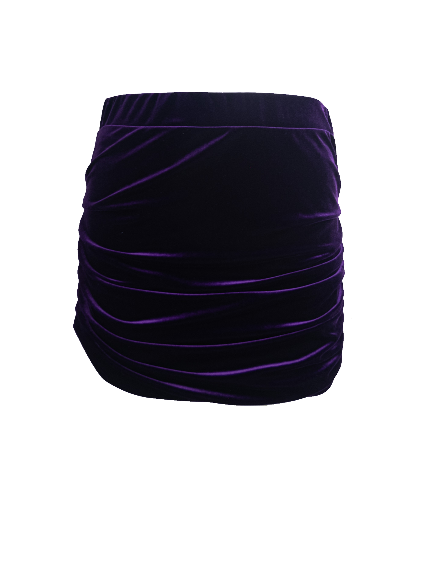 NINA - mini skirt in purple chenille