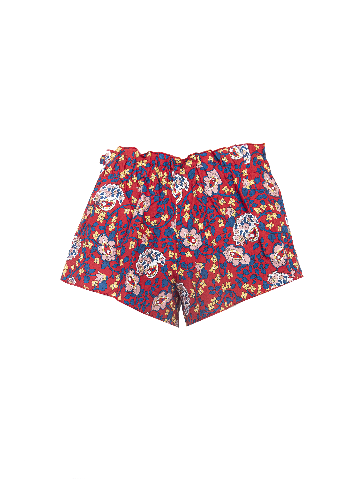 AMARANTA - cotton shorts in dumbarton print
