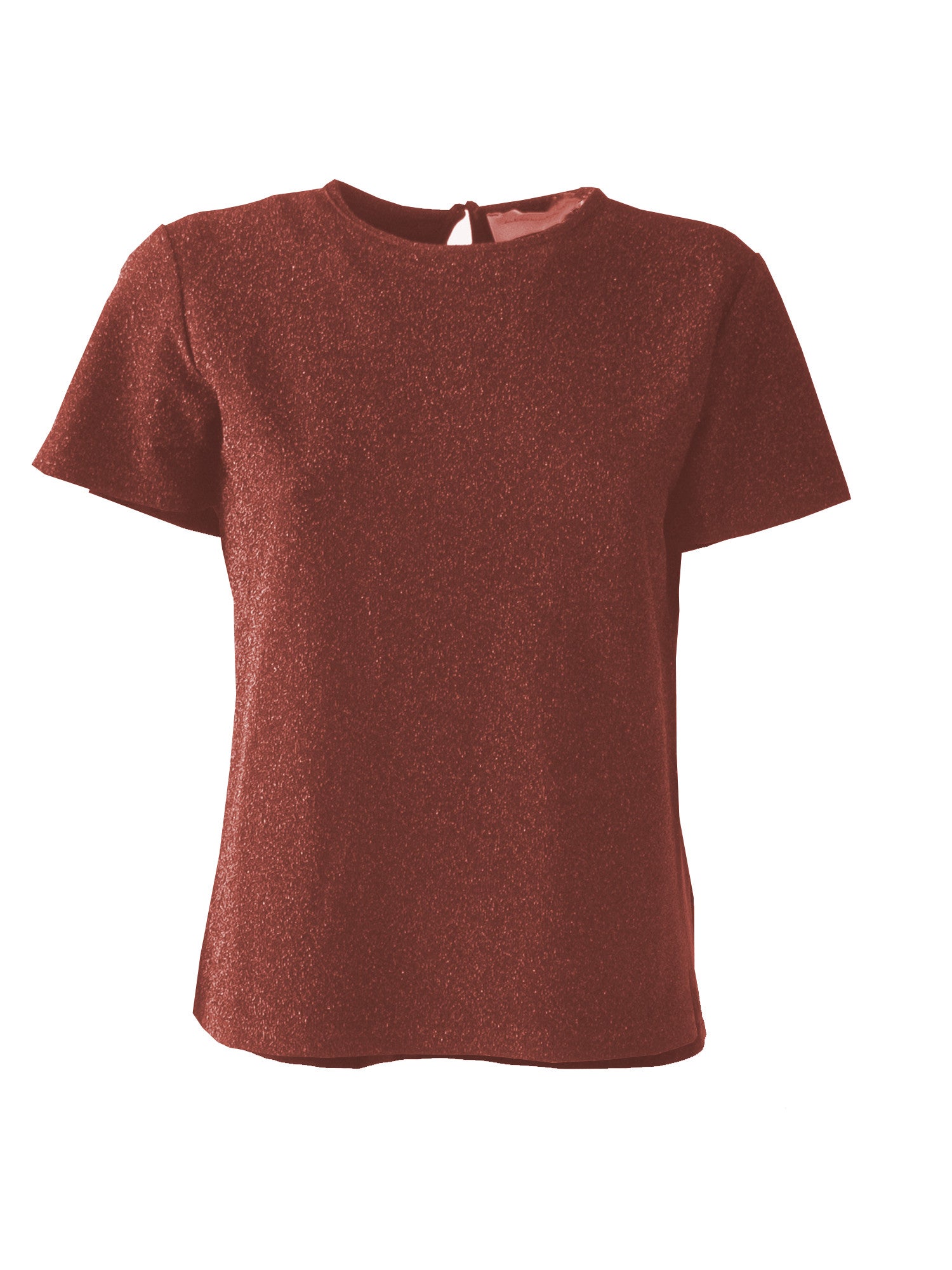 CARMEN - bronze lurex t-shirt