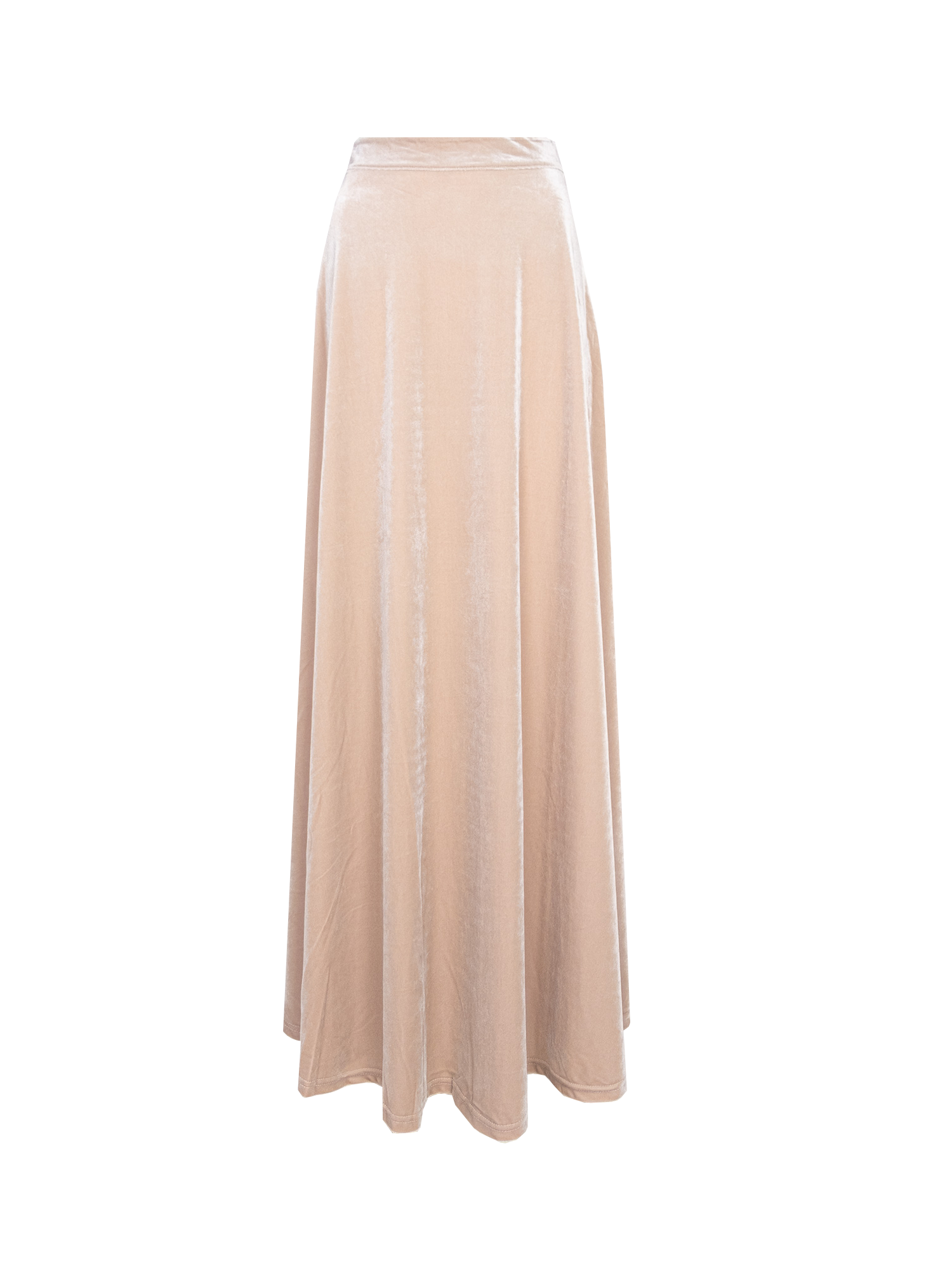 TOSCA - long chenille beige maxi skirt