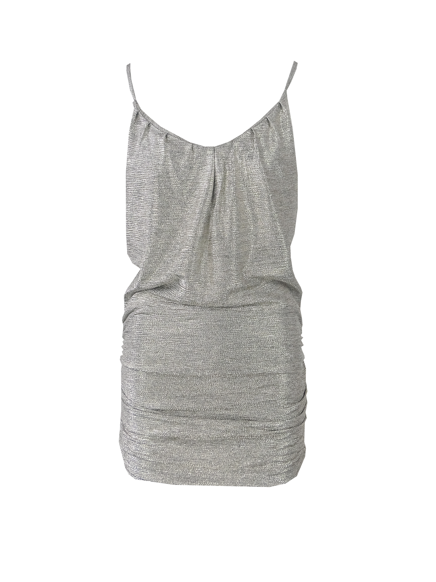 GIOIA - cross back dress in gold lurex