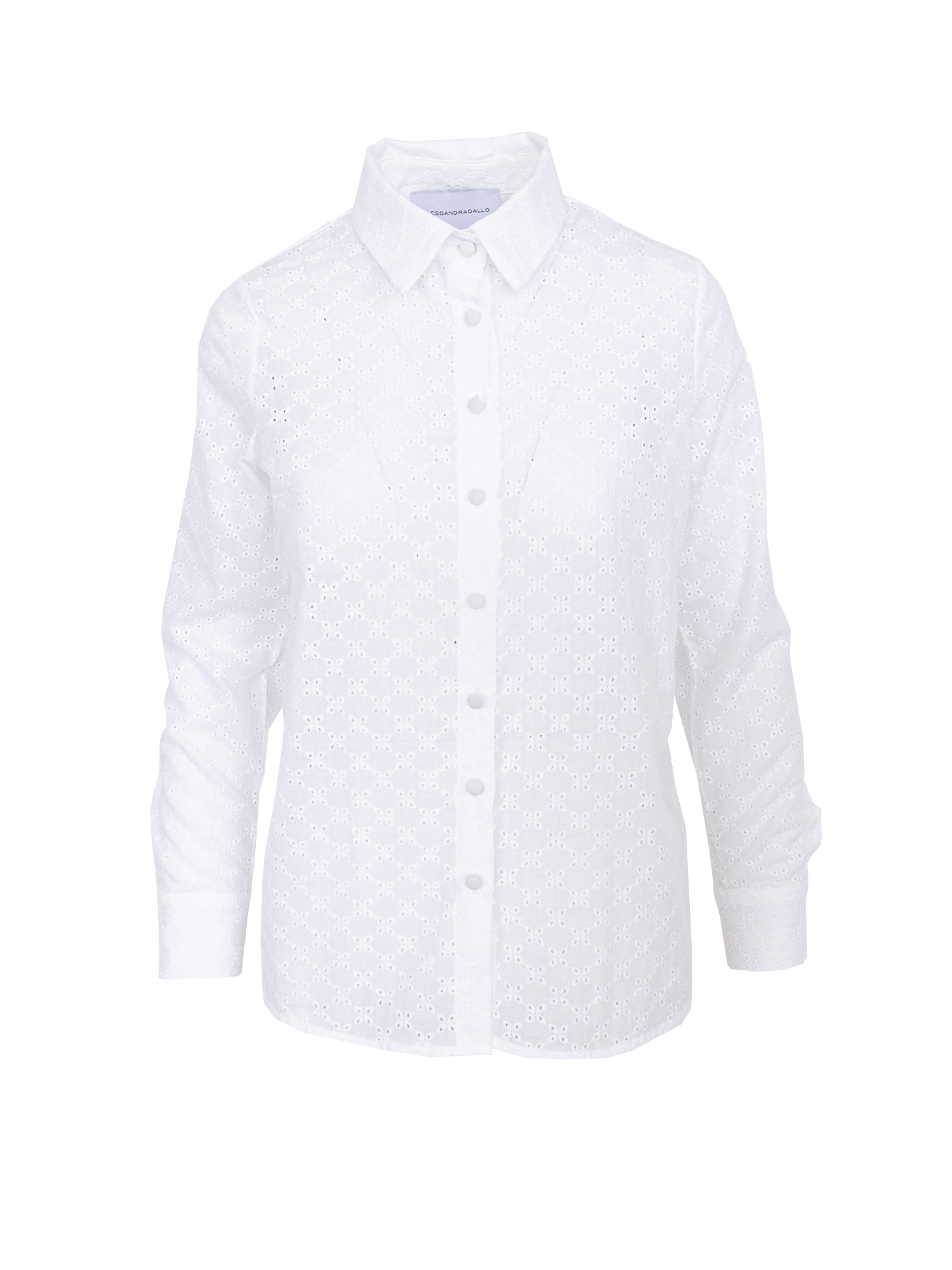 PEONIA - cotton Sangallo shirt