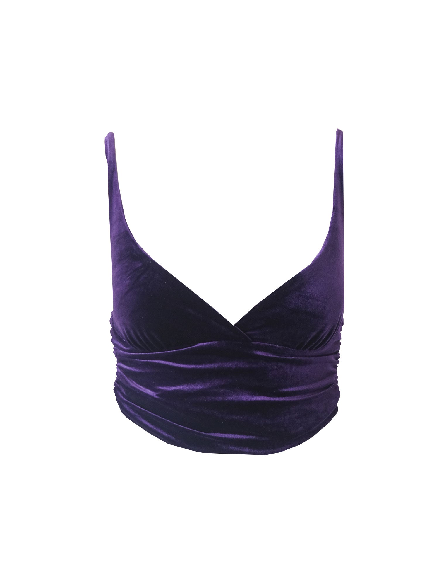 ARIEL - purple velvet top