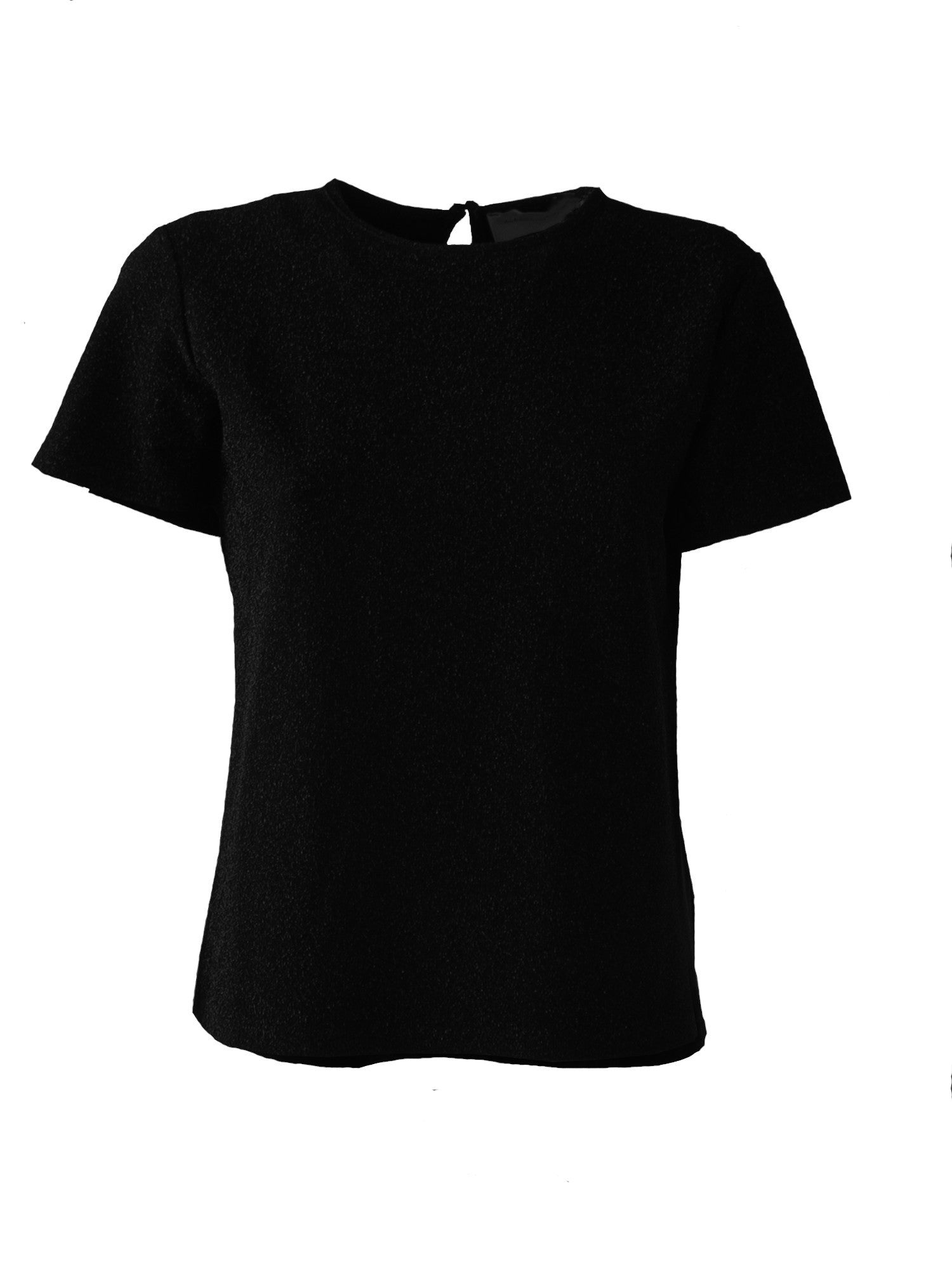 CARMEN - T-shirt in black lurex