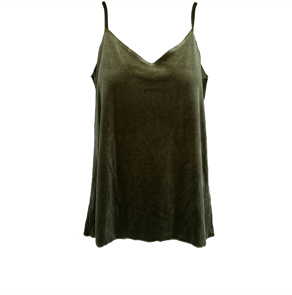 MIRTA - top in army green chenille