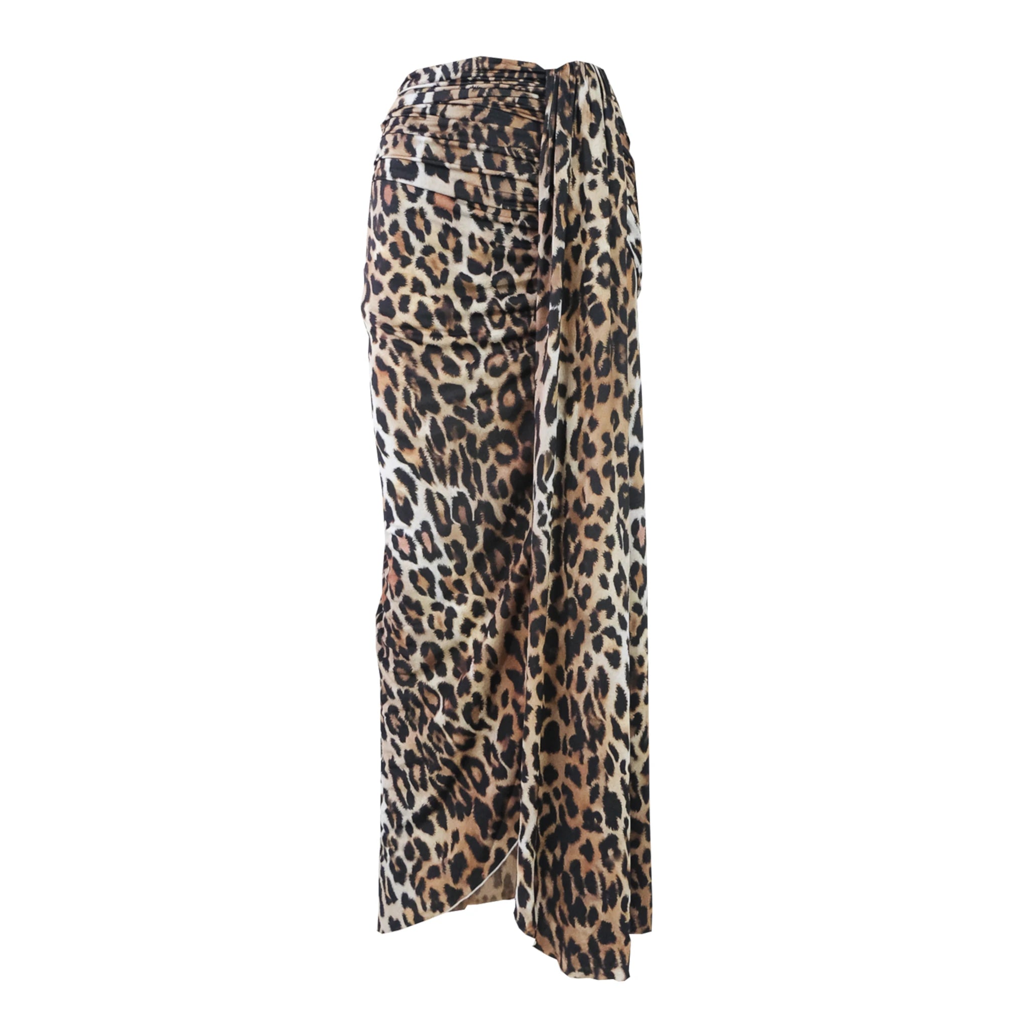 AMANDA gonna in lycra Animalier con spacco - elegante gonna Made in Italy Stretch Collection