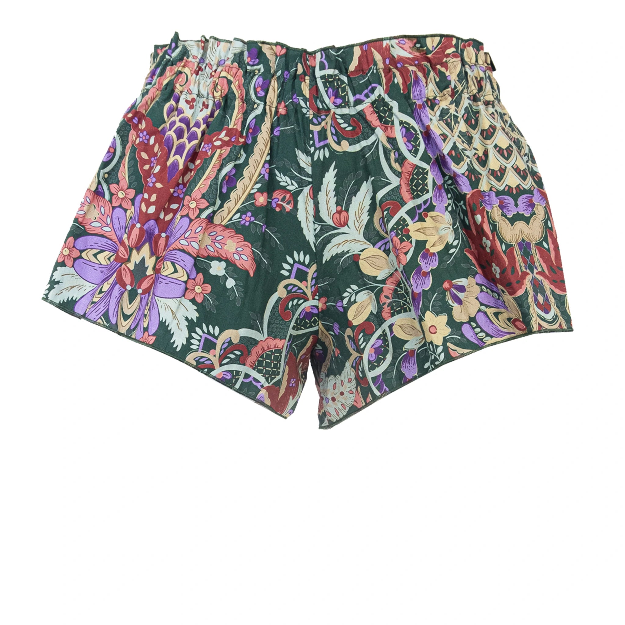 Pantaloncini AMARANTA fantasia Pergola - shorts floreali Made in Italy Printemps Collection
