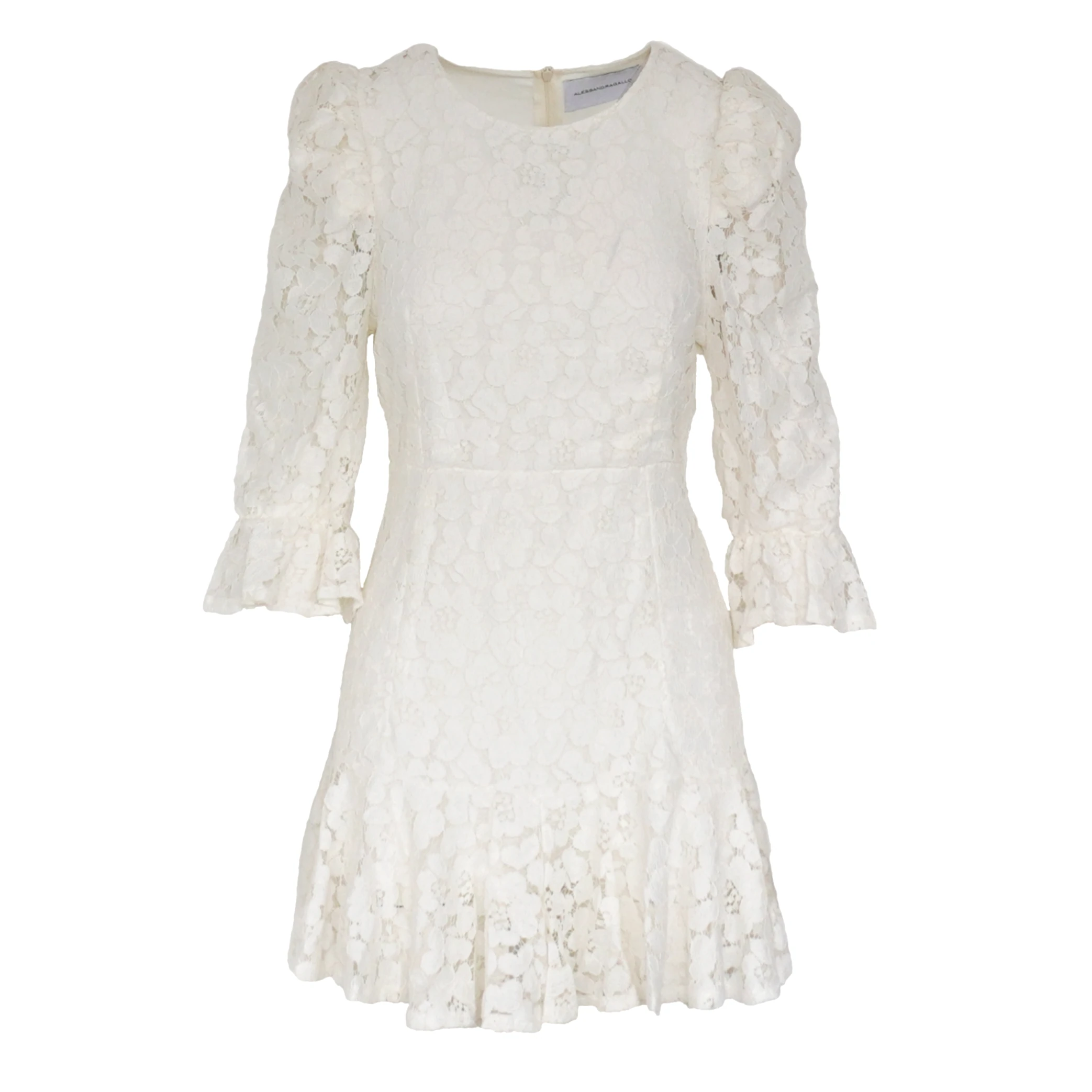 abito andrea, pizzo bianco, abito corto, the dreamy collection, made in italy, abito cerimonia, abito cocktail, alessandra gallo, abito elegante, pizzo italiano, fashion made in italy, luxury fashion, italian fashion, white lace dress
