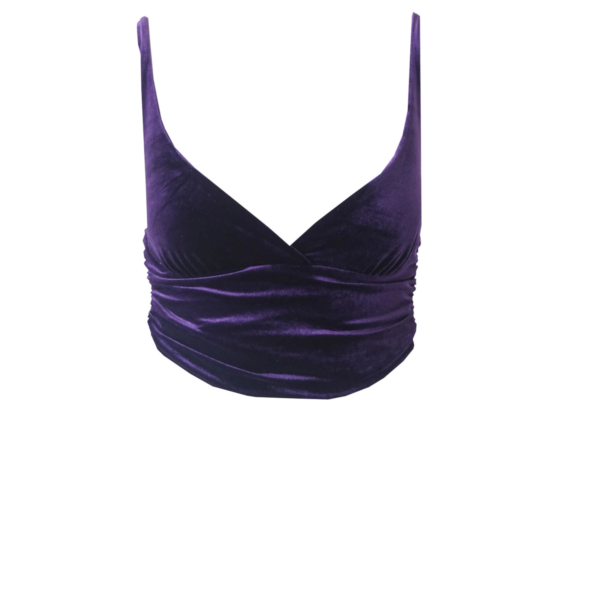 ARIEL - purple velvet top