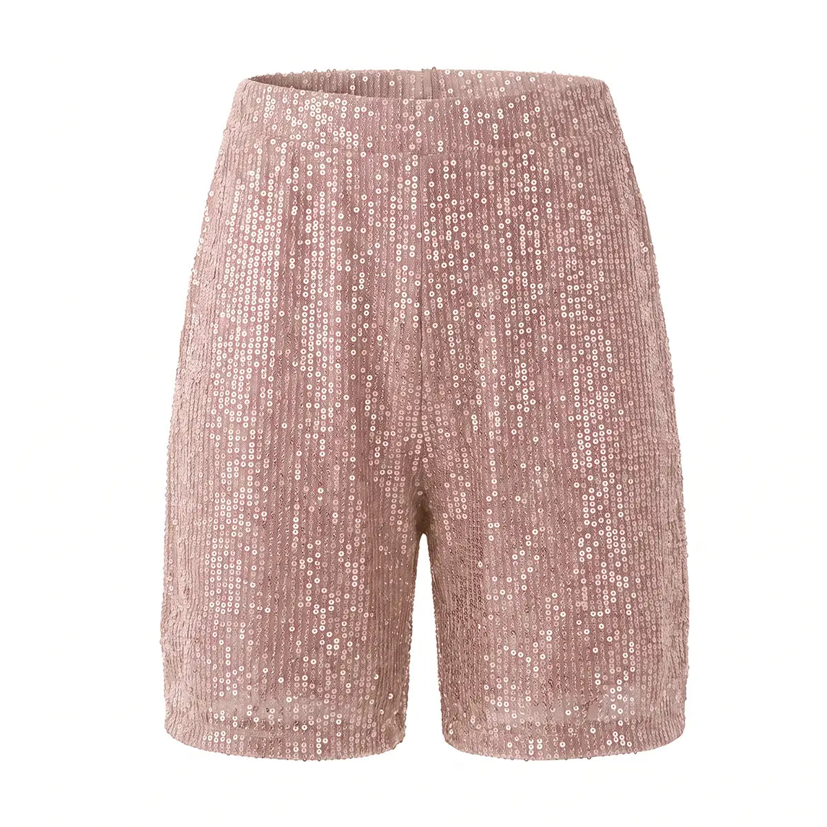 AURIGA, pantaloncini in paillettes rosa.