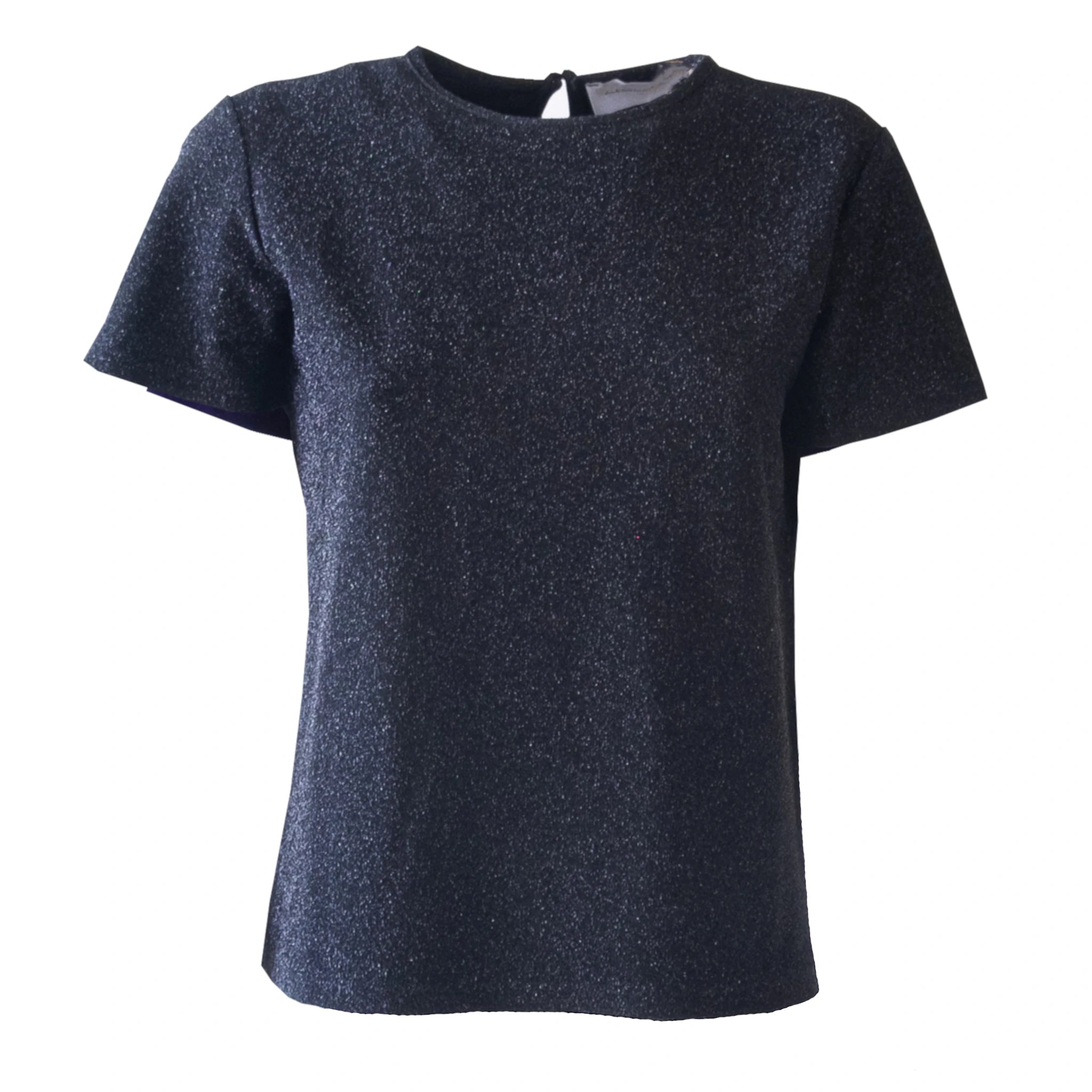 CARMEN t-shirt Alessandra Gallo lurex antracite girocollo