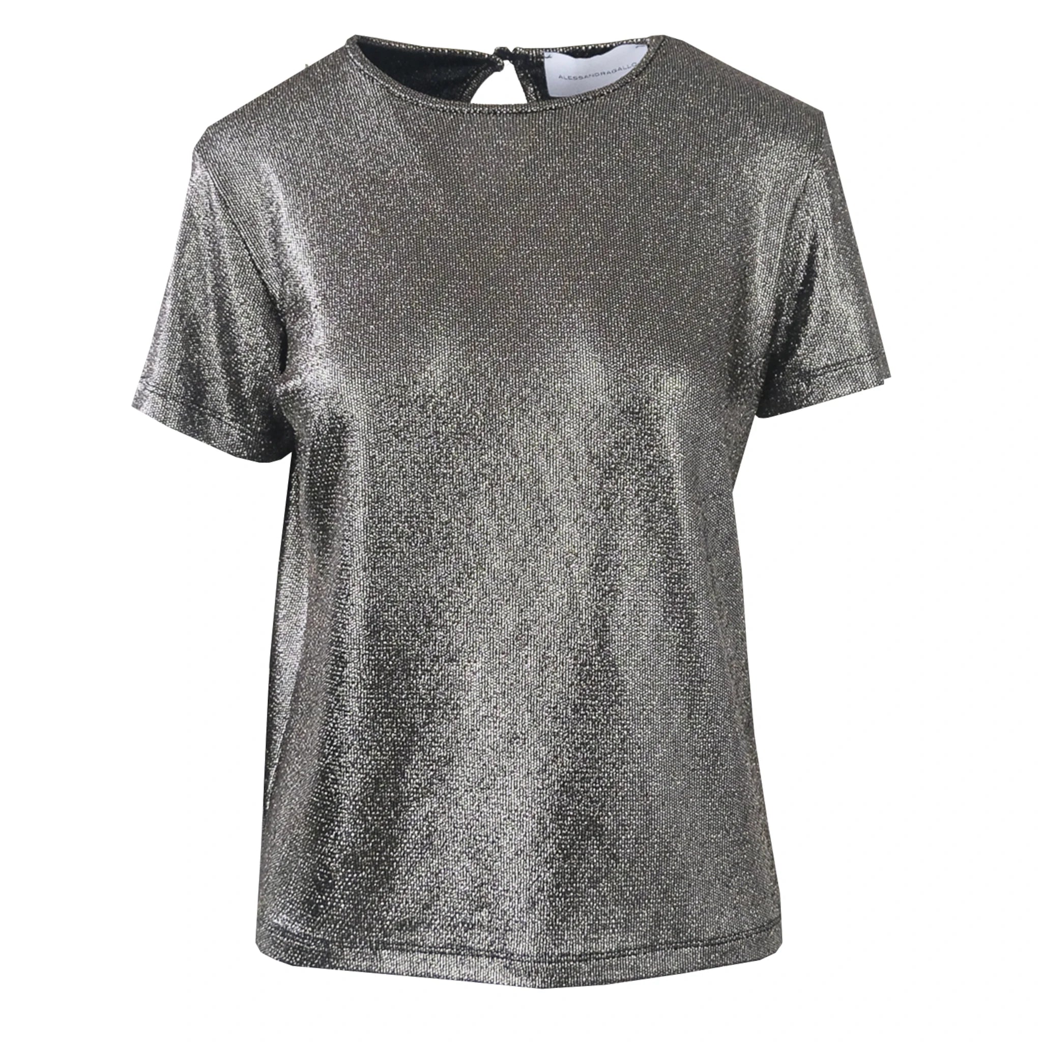 CARMEN t-shirt Alessandra Gallo lurex antracite metallizzato