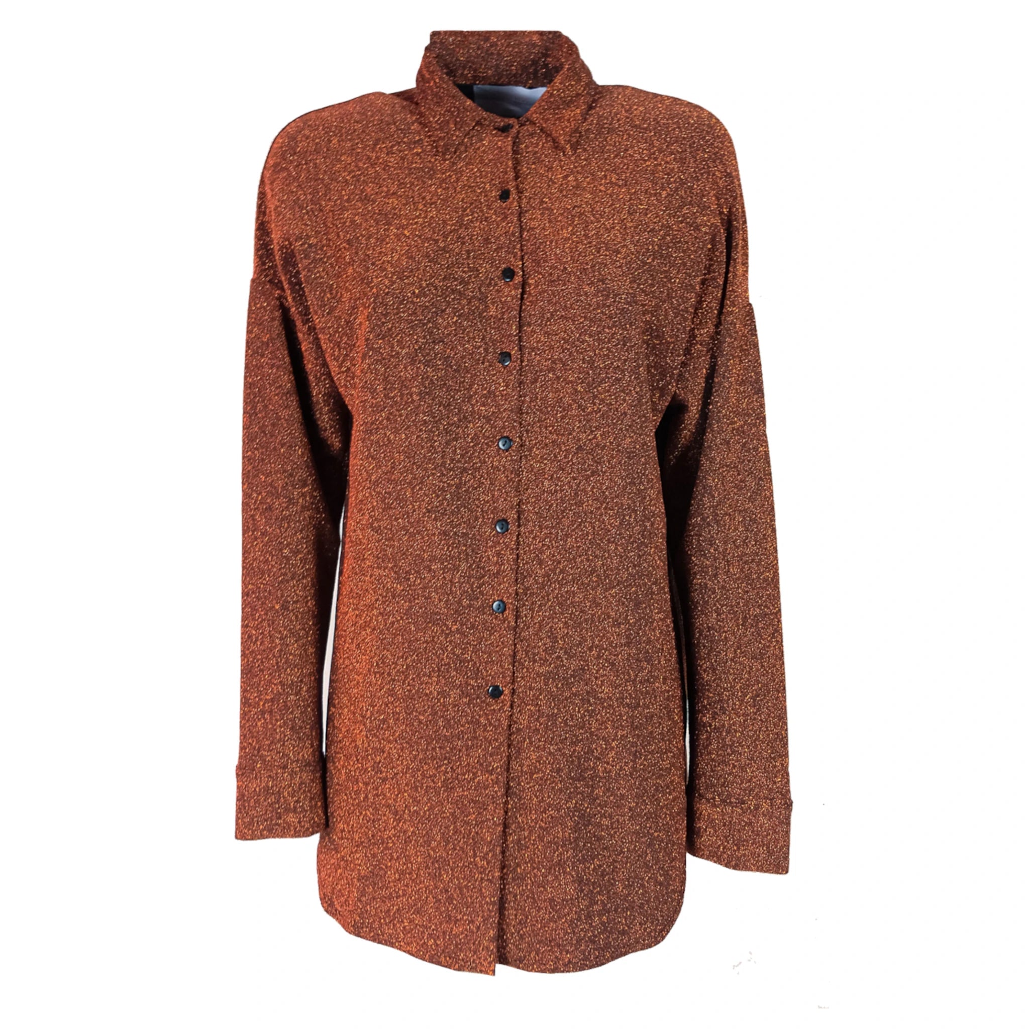 CELESTE - bronze lurex shirt