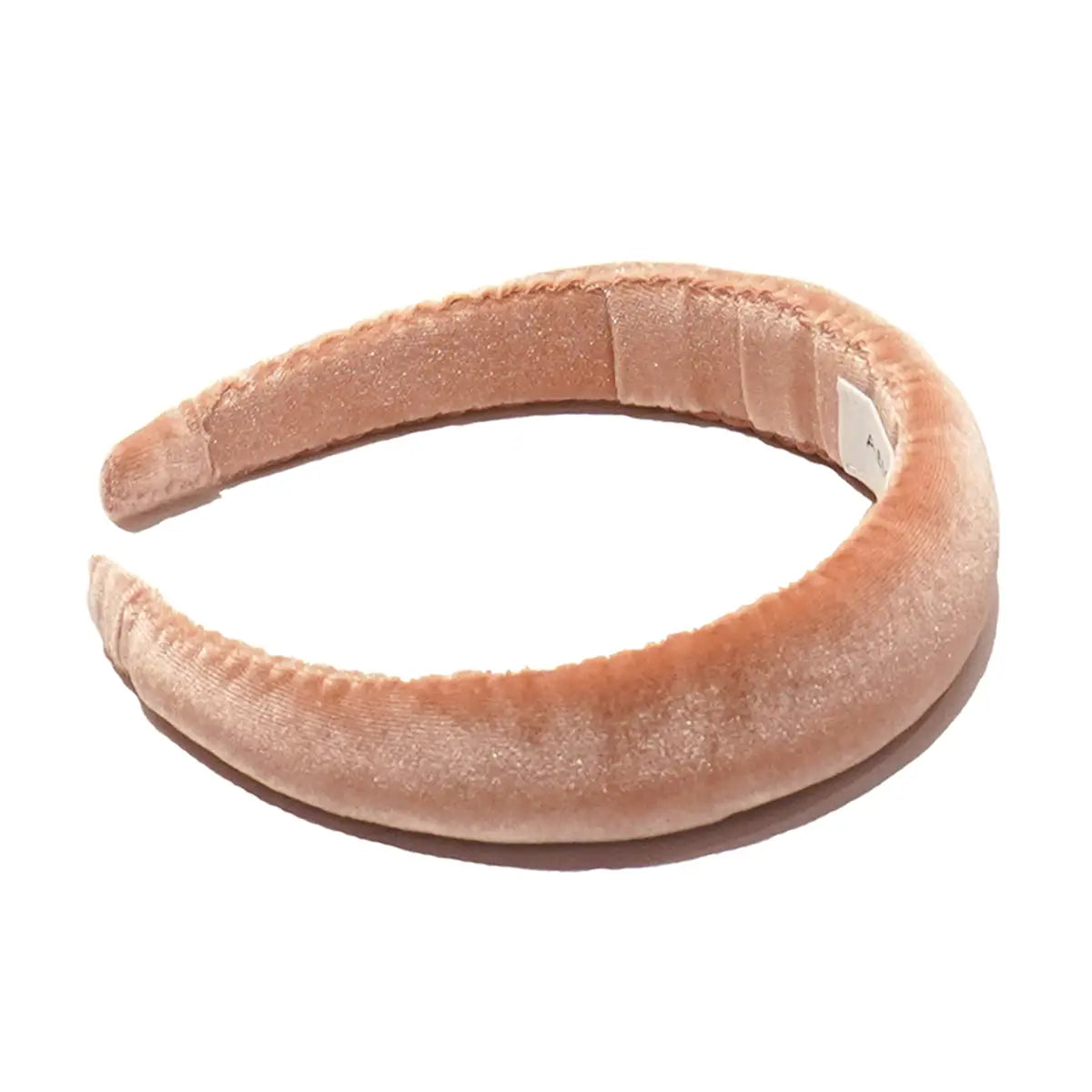 Cerchietto liscio in ciniglia rosa.