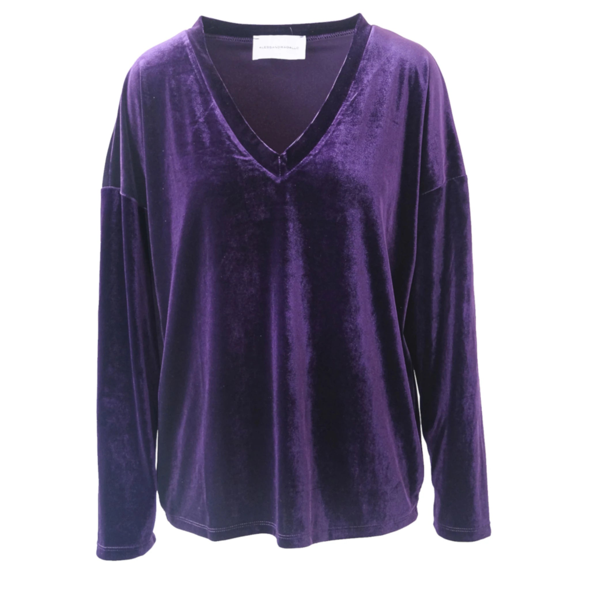 EVA - purple chenille sweatshirt