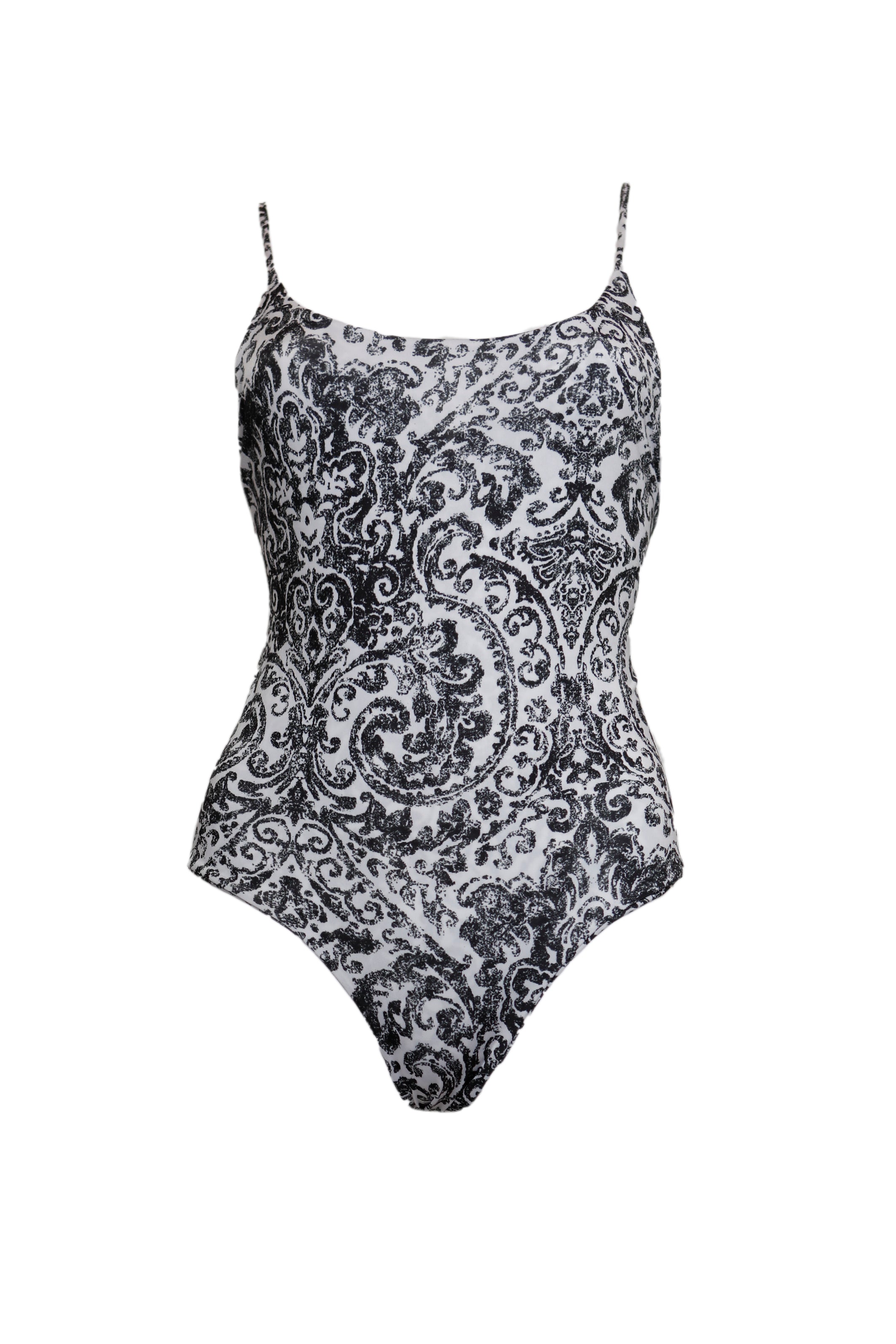 FEDERICA - one-piece swimsuit in Raja print lycra