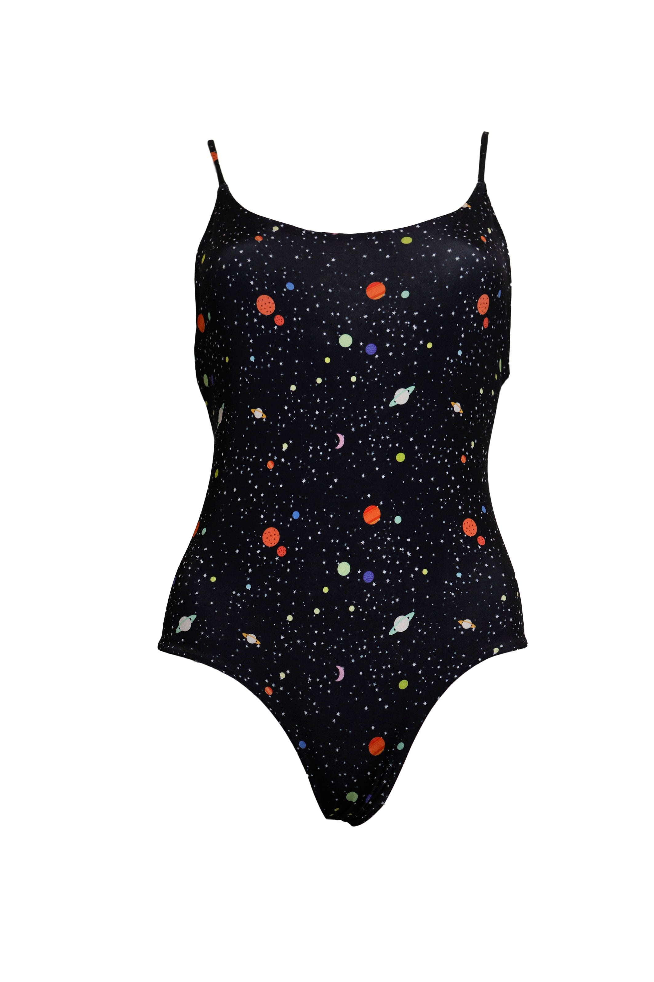 FEDERICA - one-piece swimsuit in Spazio print lycra