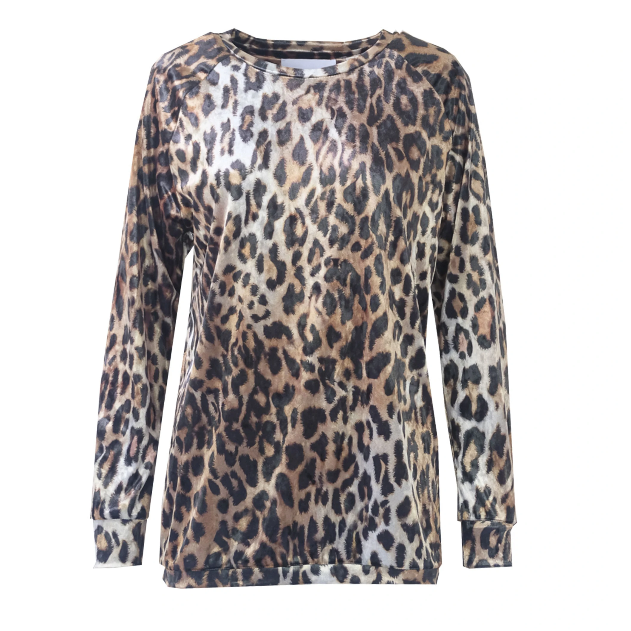 FLORA - chenille sweatshirt in animal print