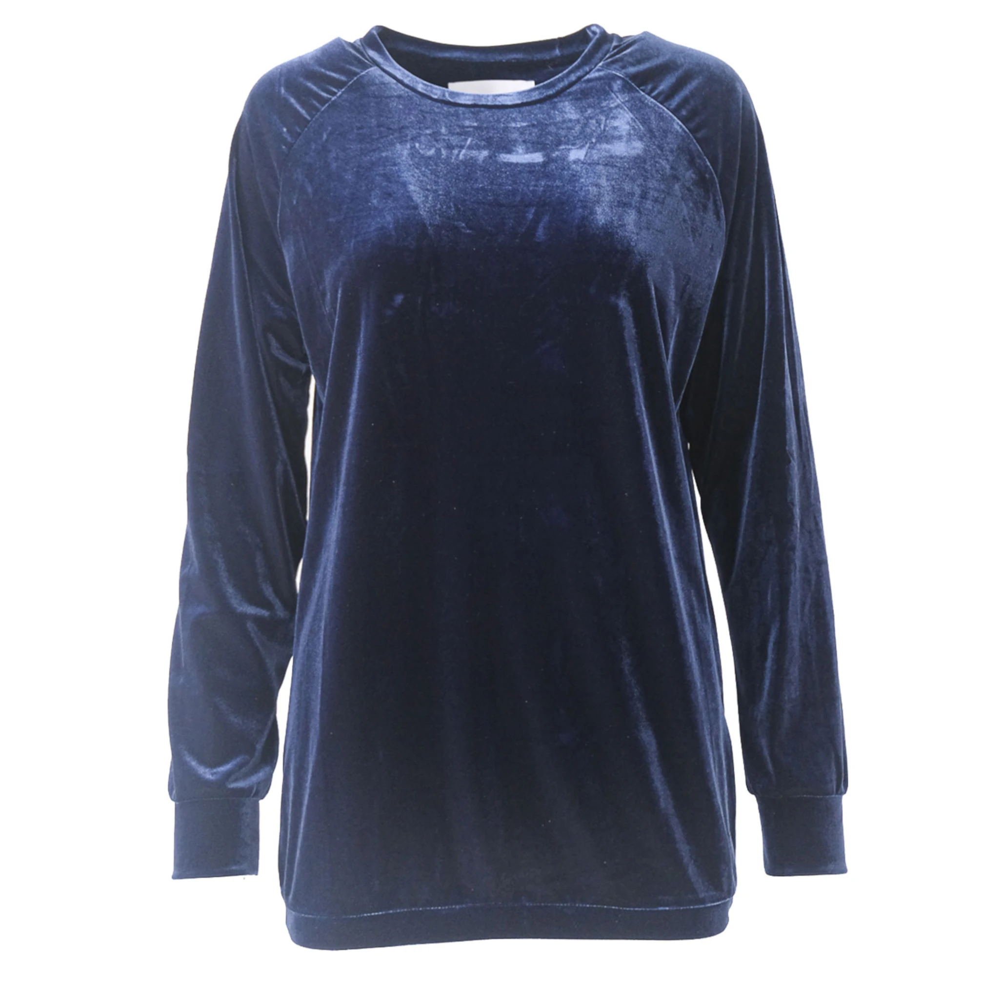 FLORA - blue chenille sweatshirt 