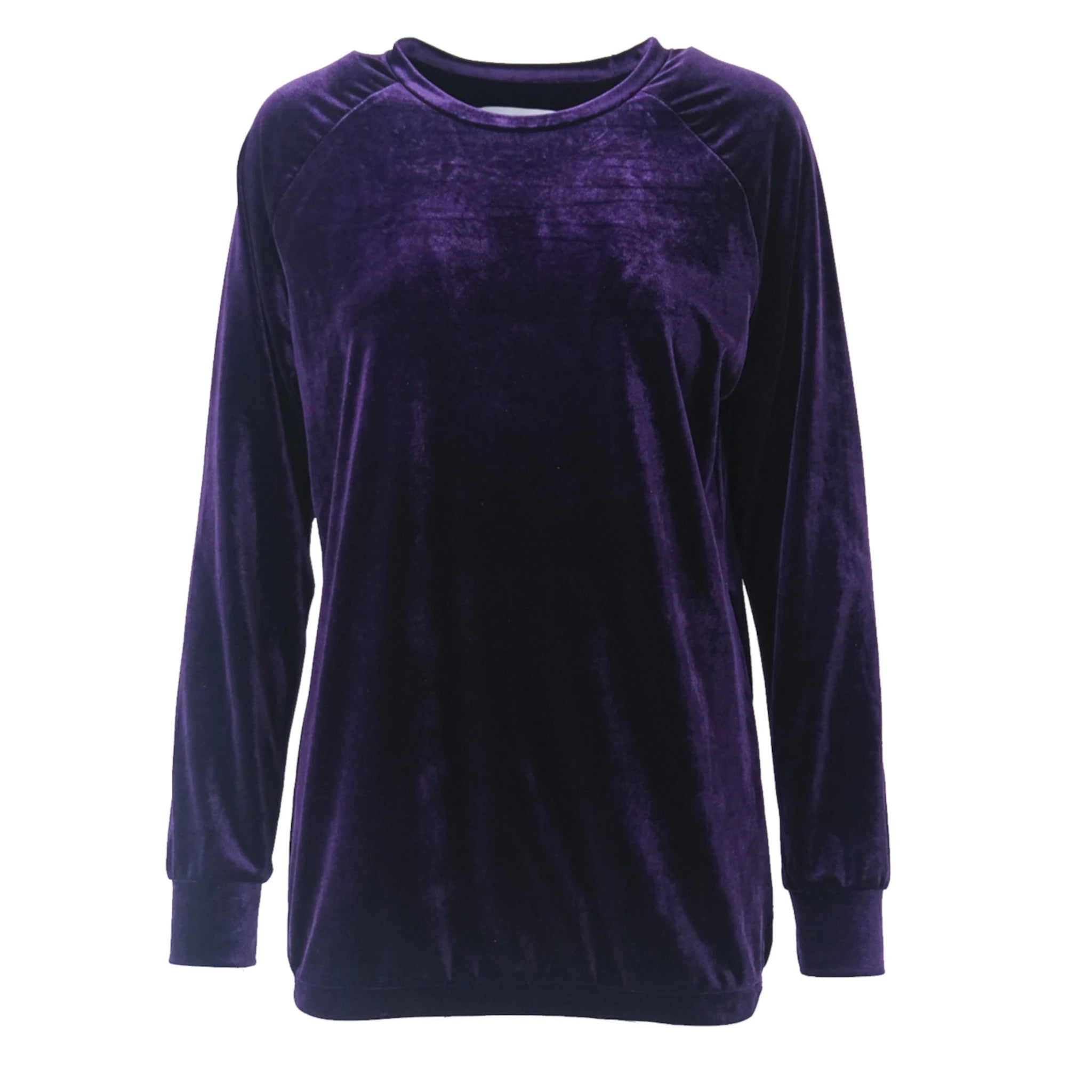 FLORA - purple chenille sweatshirt 