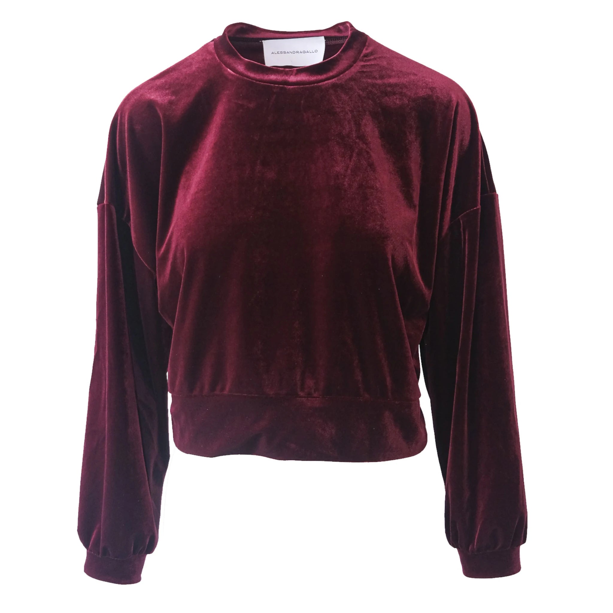 IOLE - burgundy chenille sweatshirt