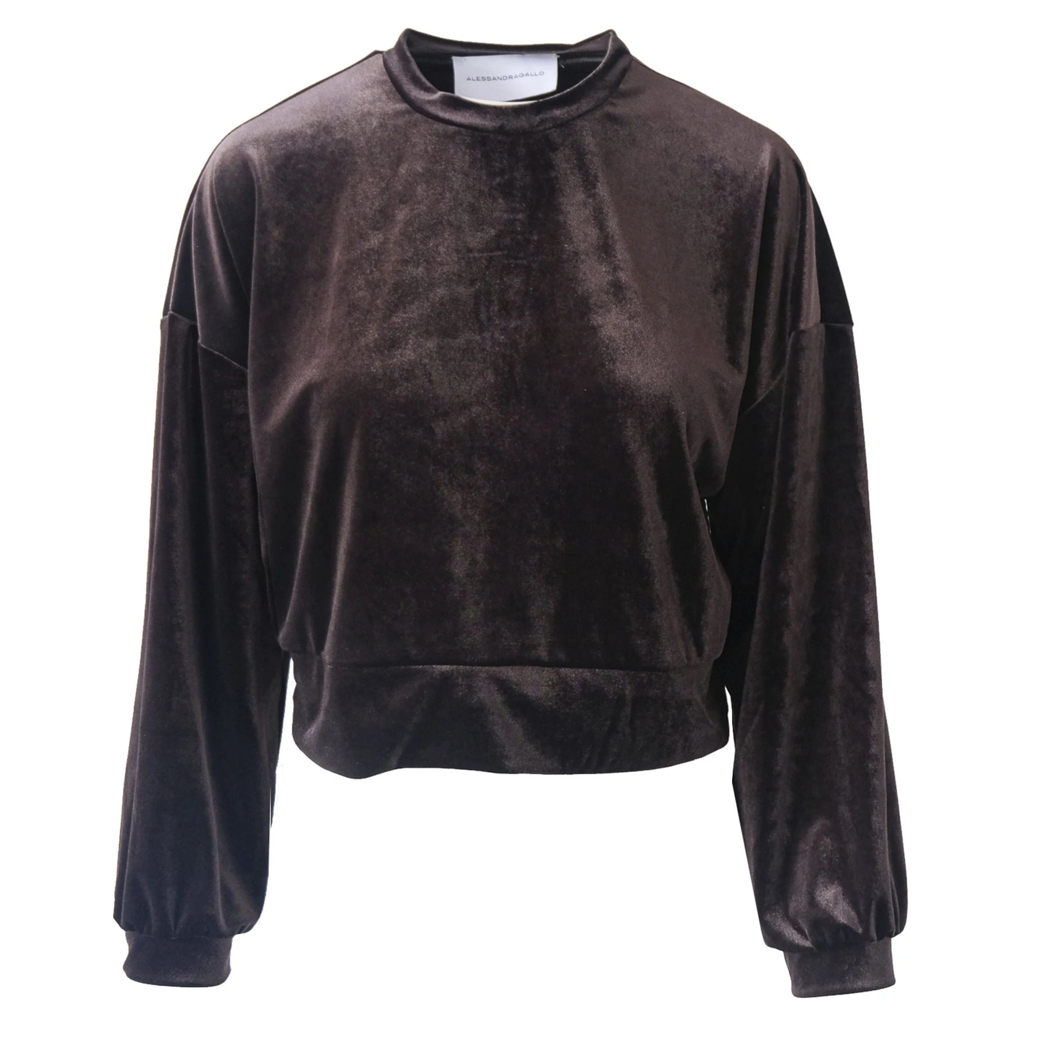 IOLE - brown chenille sweatshirt