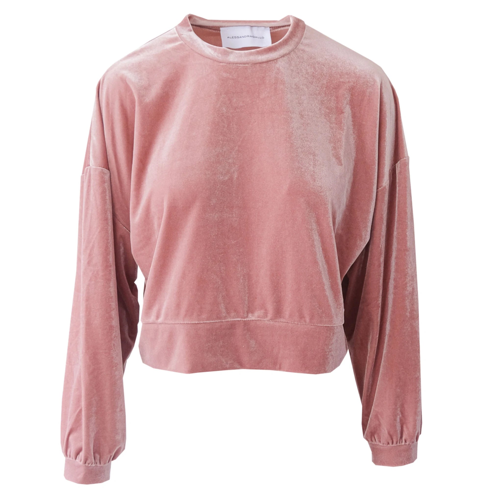 IOLE - pink chenille sweatshirt