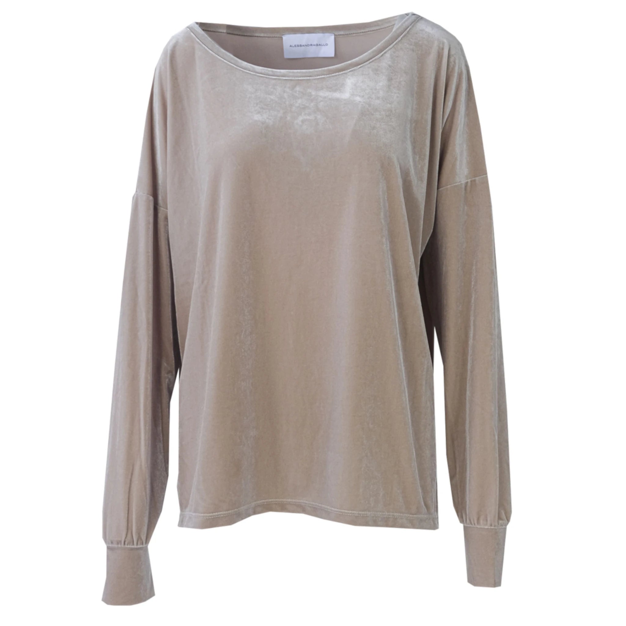 LAVINIA - beige chenille sweatshirt