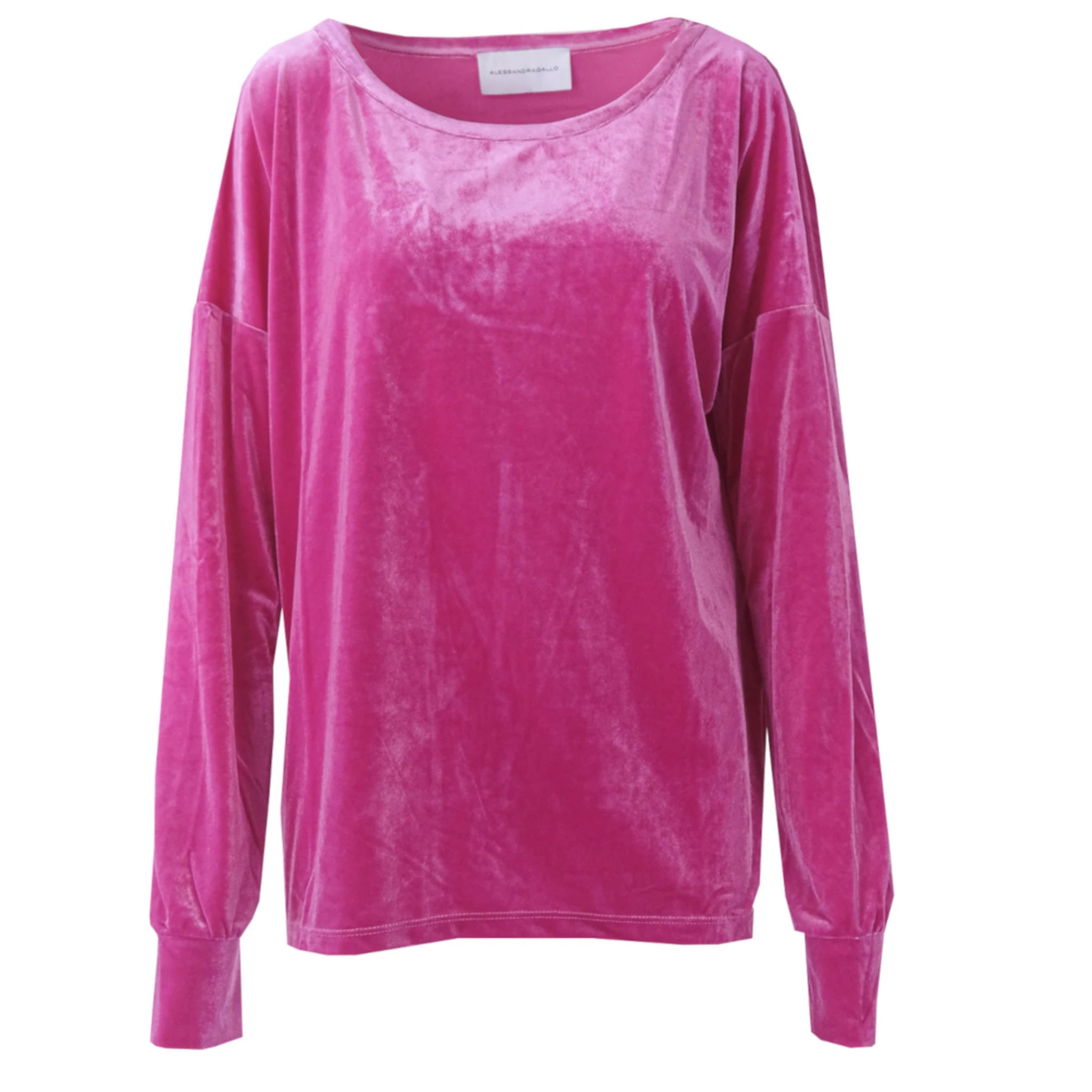 LAVINIA - fuchsia chenille sweatshirt