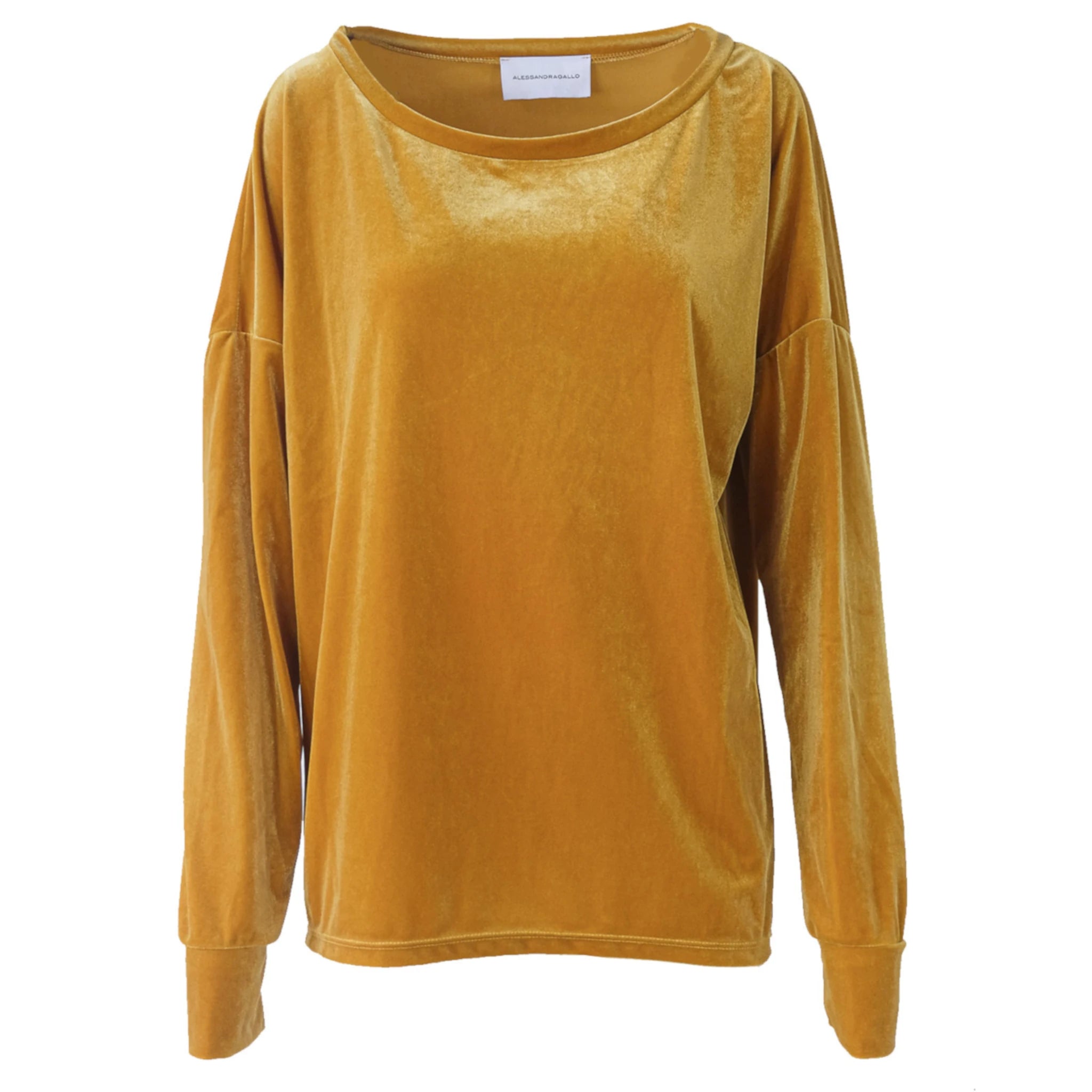 LAVINIA - ochre chenille sweatshirt