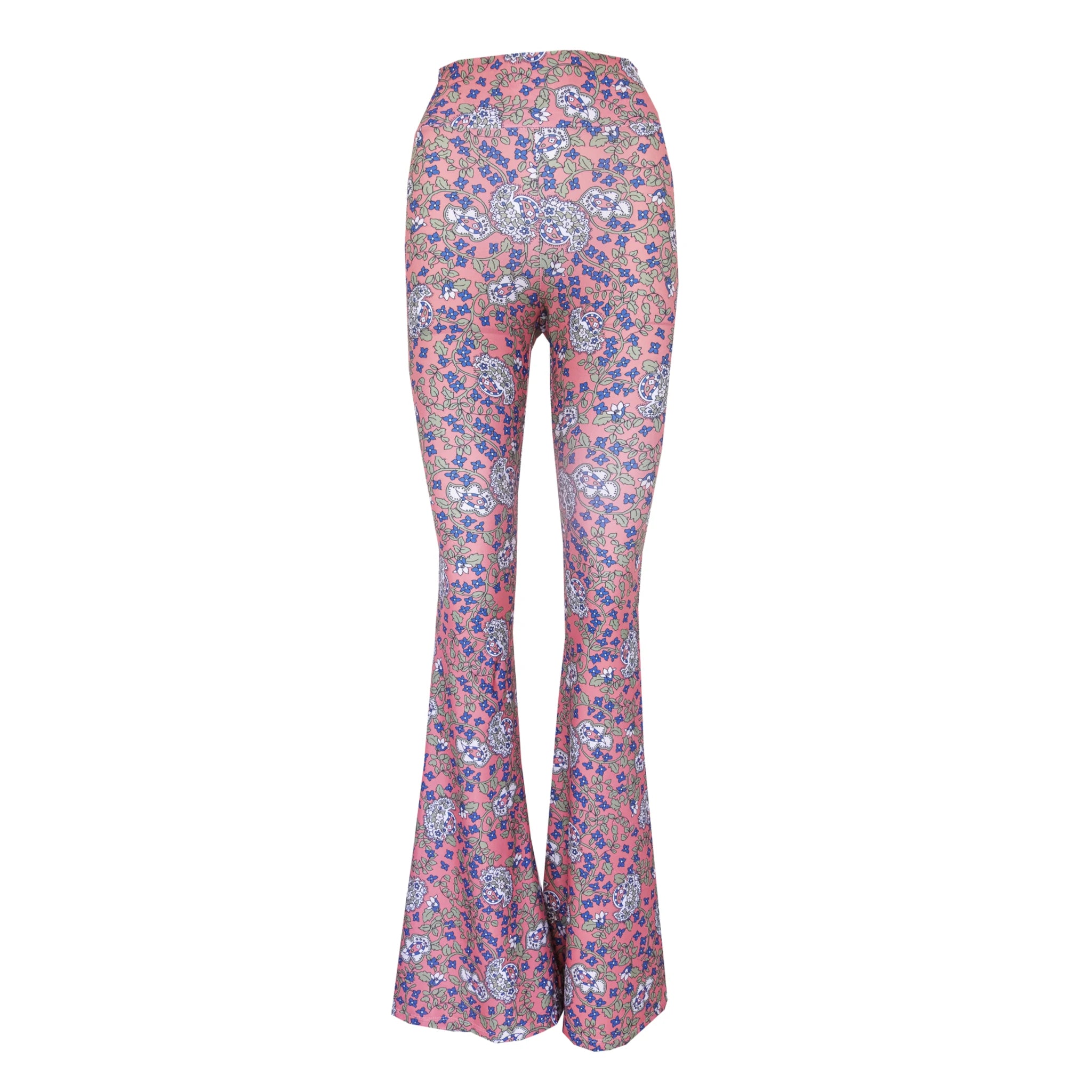 LOLA pantalone zampa lycra Pink Obsession vita alta The Obsession Collection Alessandra Gallo