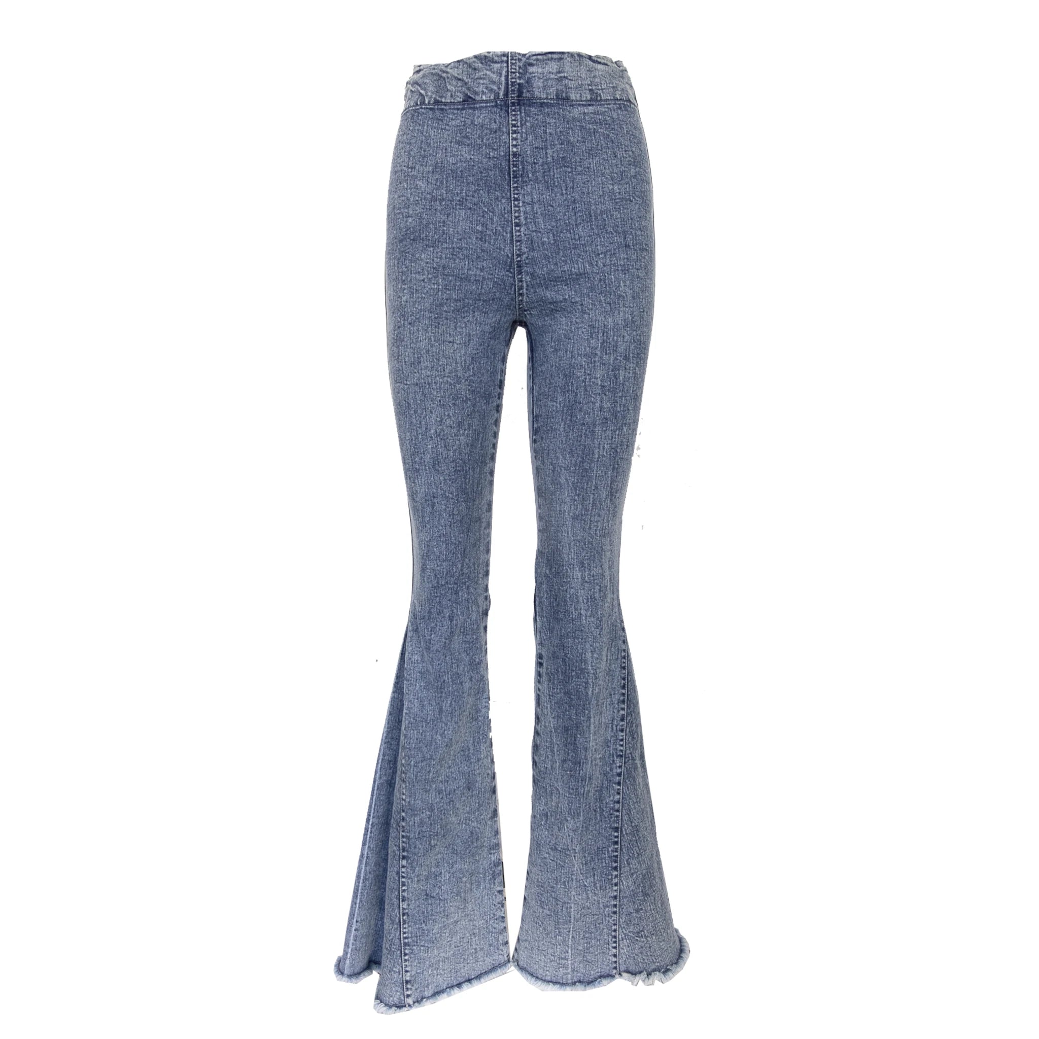 Pantalone LOLISSIMA zampa jeans chiaro - jeans elegante Made in Italy Printemps Collection