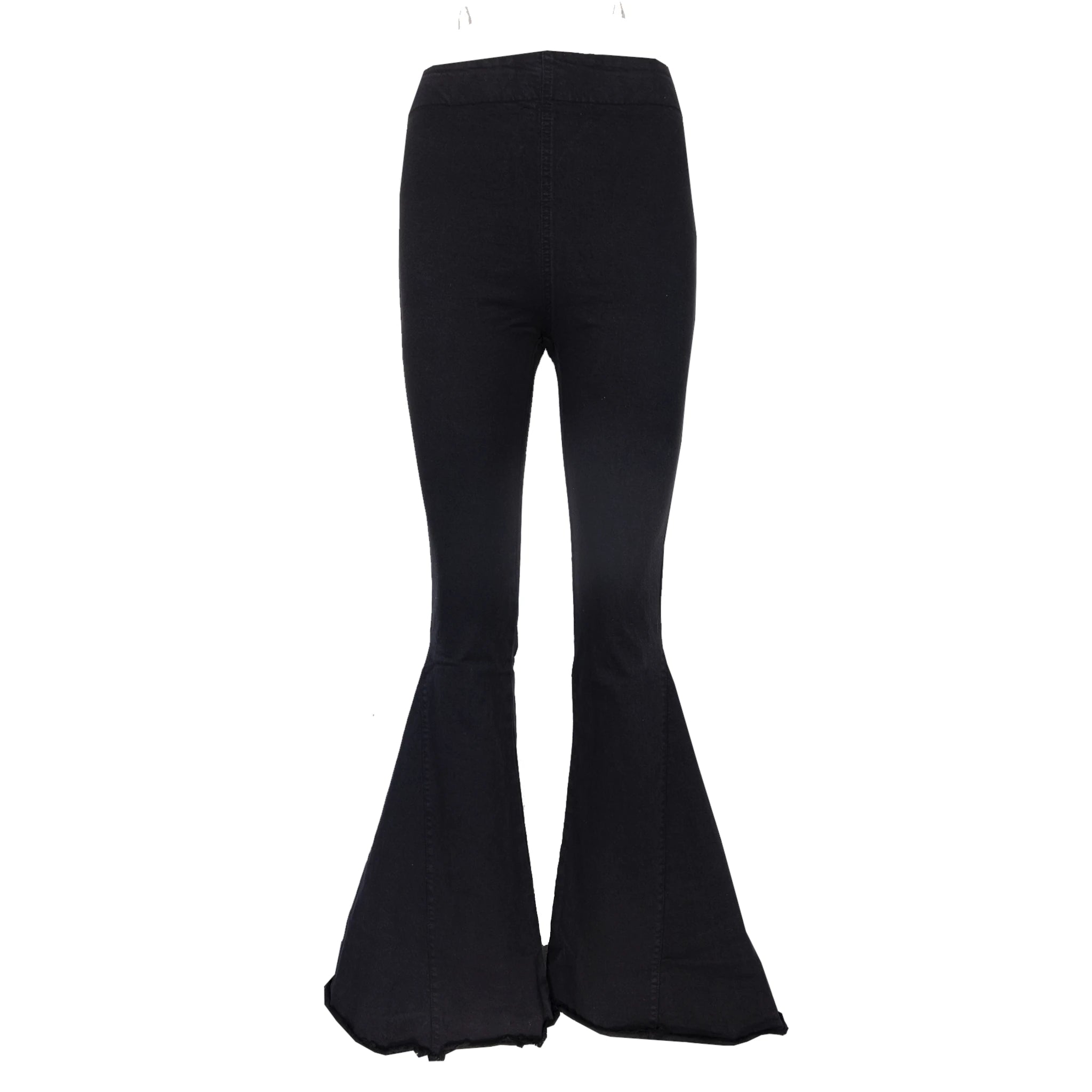 Pantalone LOLISSIMA zampa cotone nero - pantalone elegante Made in Italy Printemps Collection