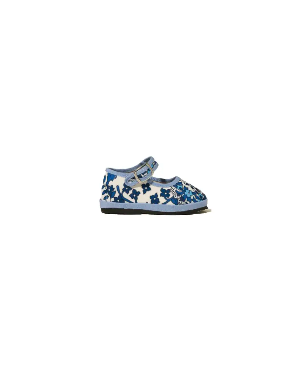 Mary Jane Blue Obsession Bambina, Alessandra Gallo × Toujours Milano, vista laterale.