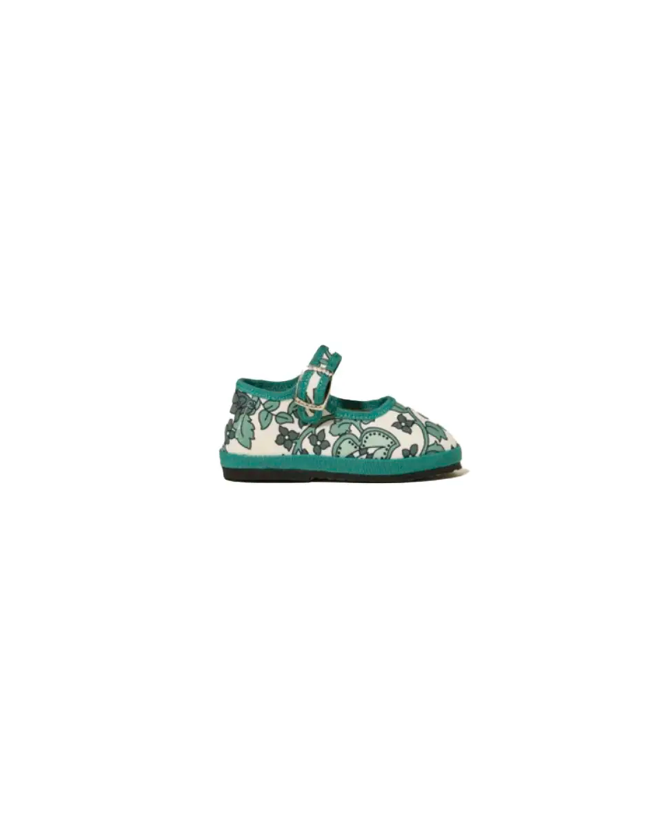 Mary Jane Green Obsession Bambina, Alessandra Gallo × Toujours Milano, vista laterale.