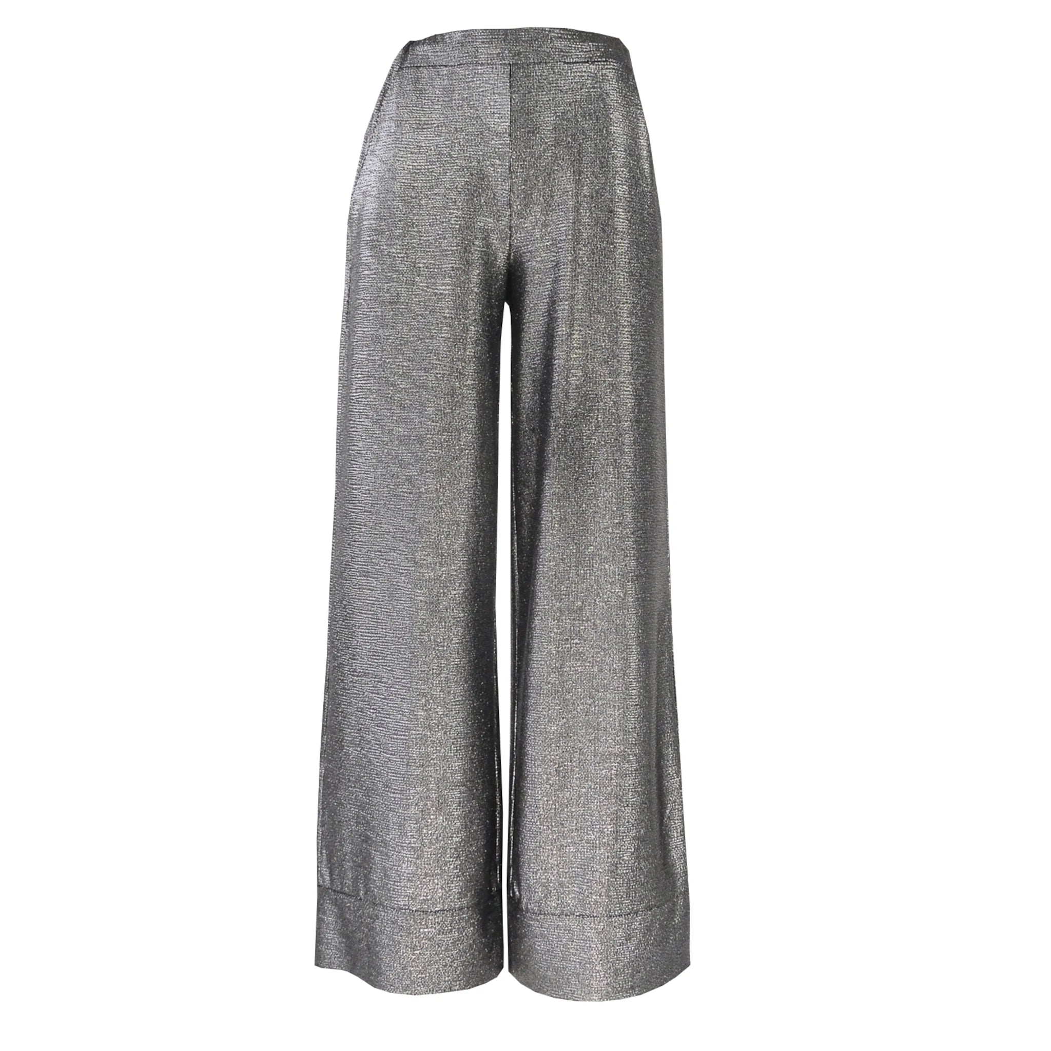 AIDA - anthracite lurex palazzo pants