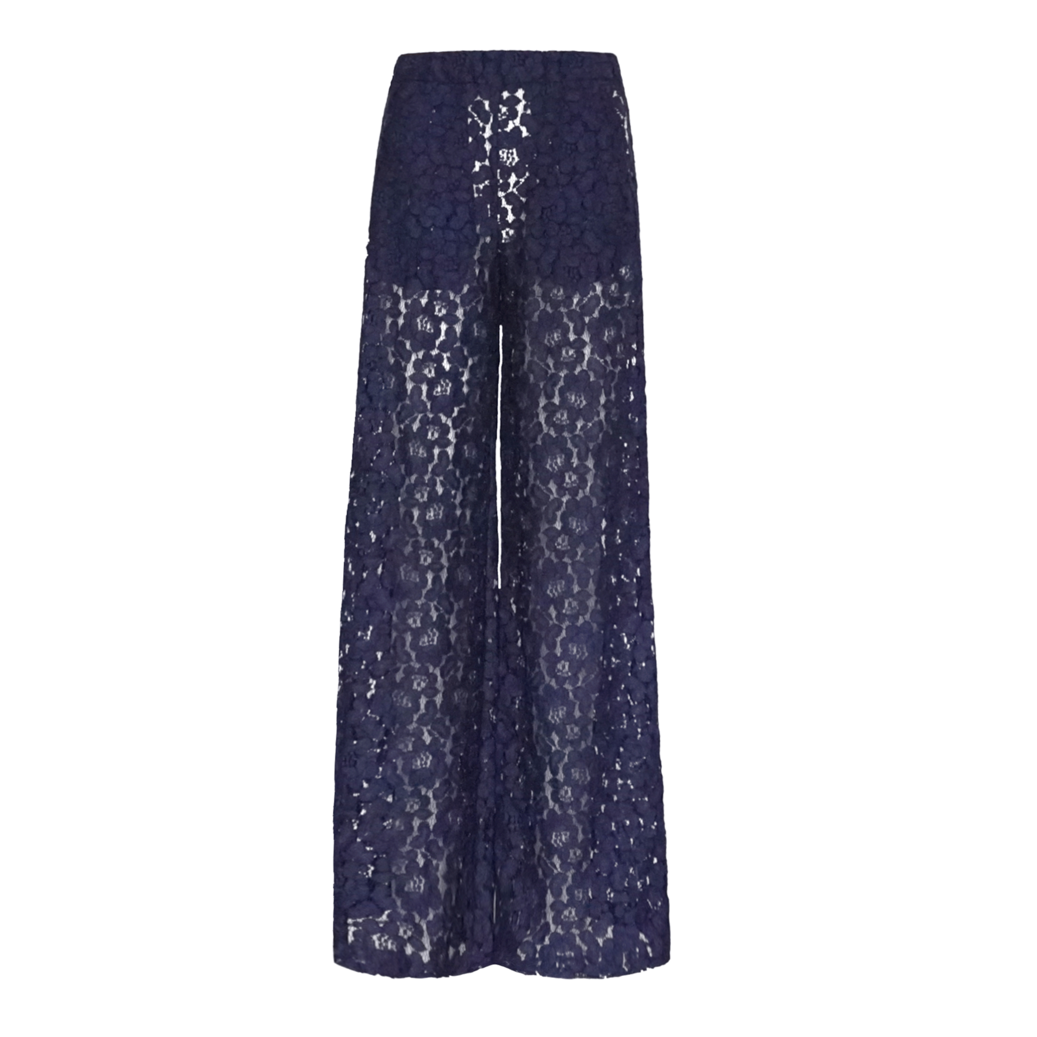 Pantalone MAXIE pizzo blu - vista frontale The Dreamy Collection