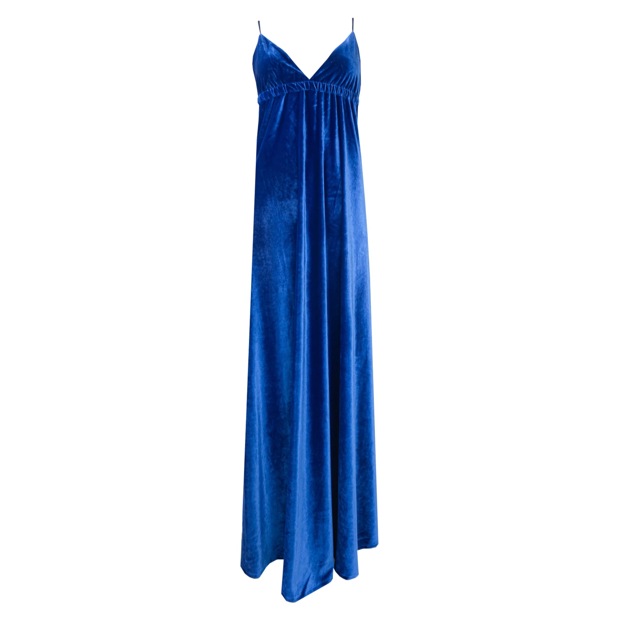 MICOL - long bluette chenille dress