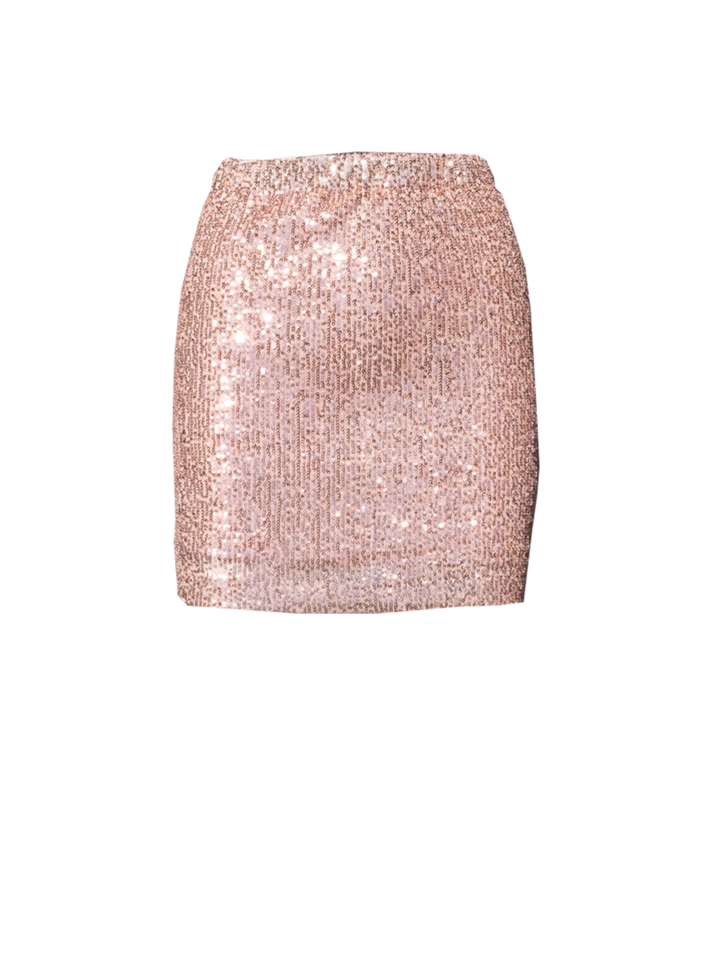 LINDA - Mini skirt in sequin pink