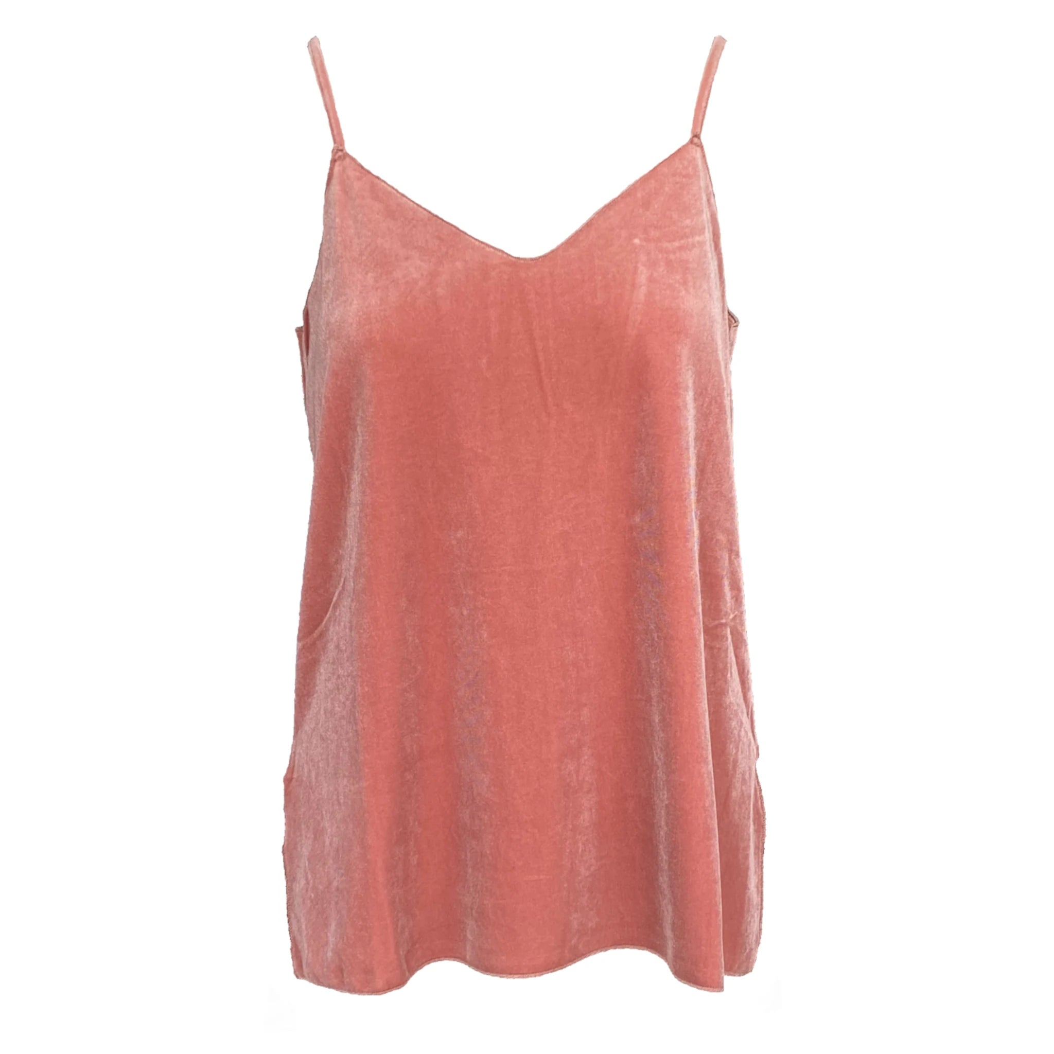 MIRTA - pink chenille tank top