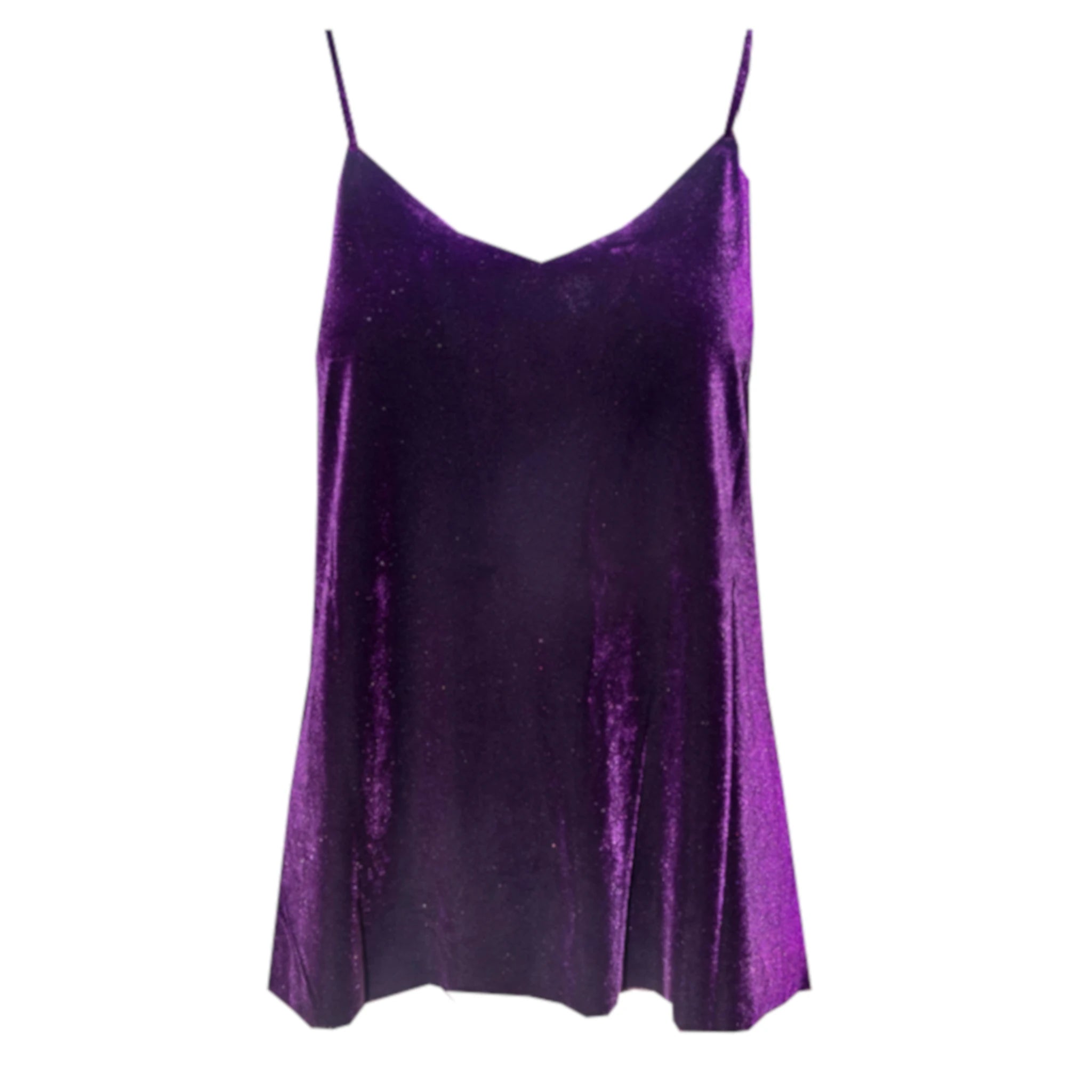 MIRTA - purple chenille tank top