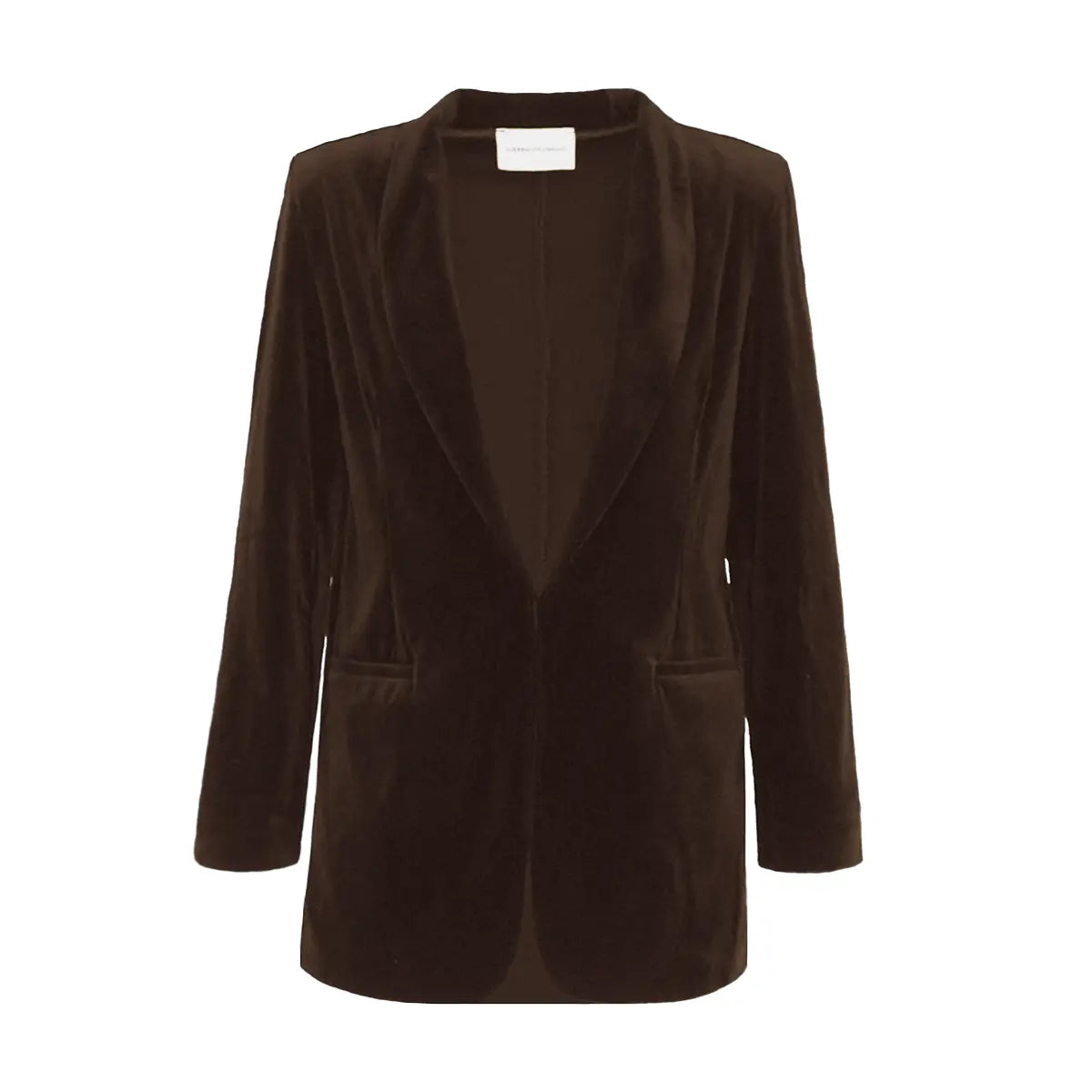 Blazer TEA ciniglia marrone maniche lunghe - vista frontale -  Day&Night Collection