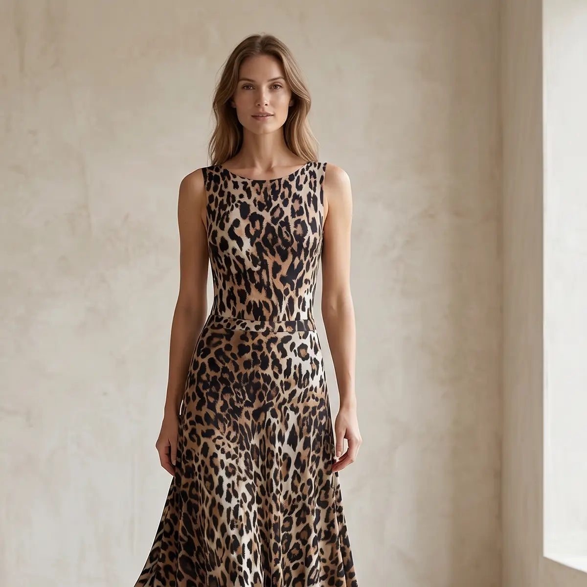ILENIA - Bodysuit in Lycra Animal Pattern