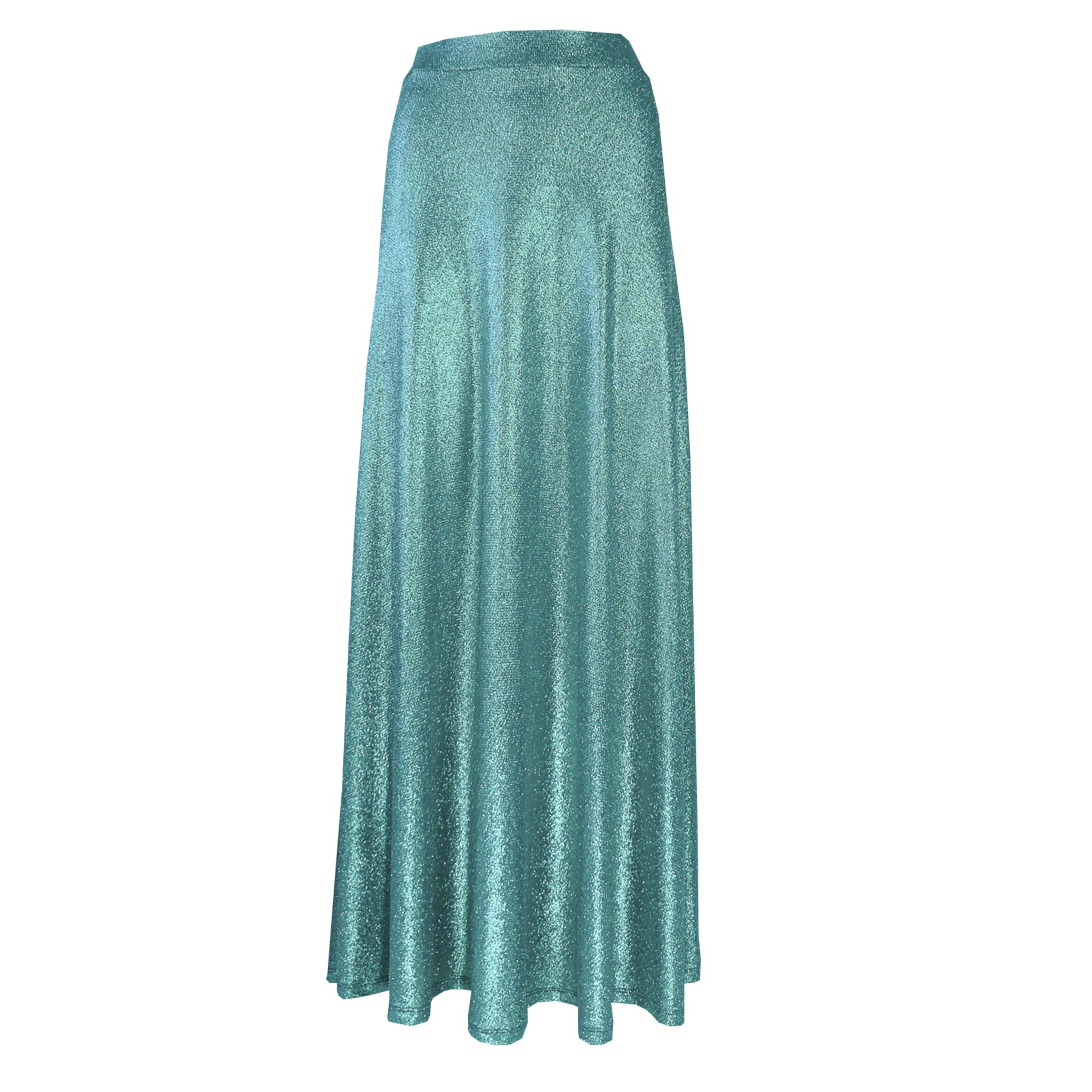 TOSCA - green lurex long skirt