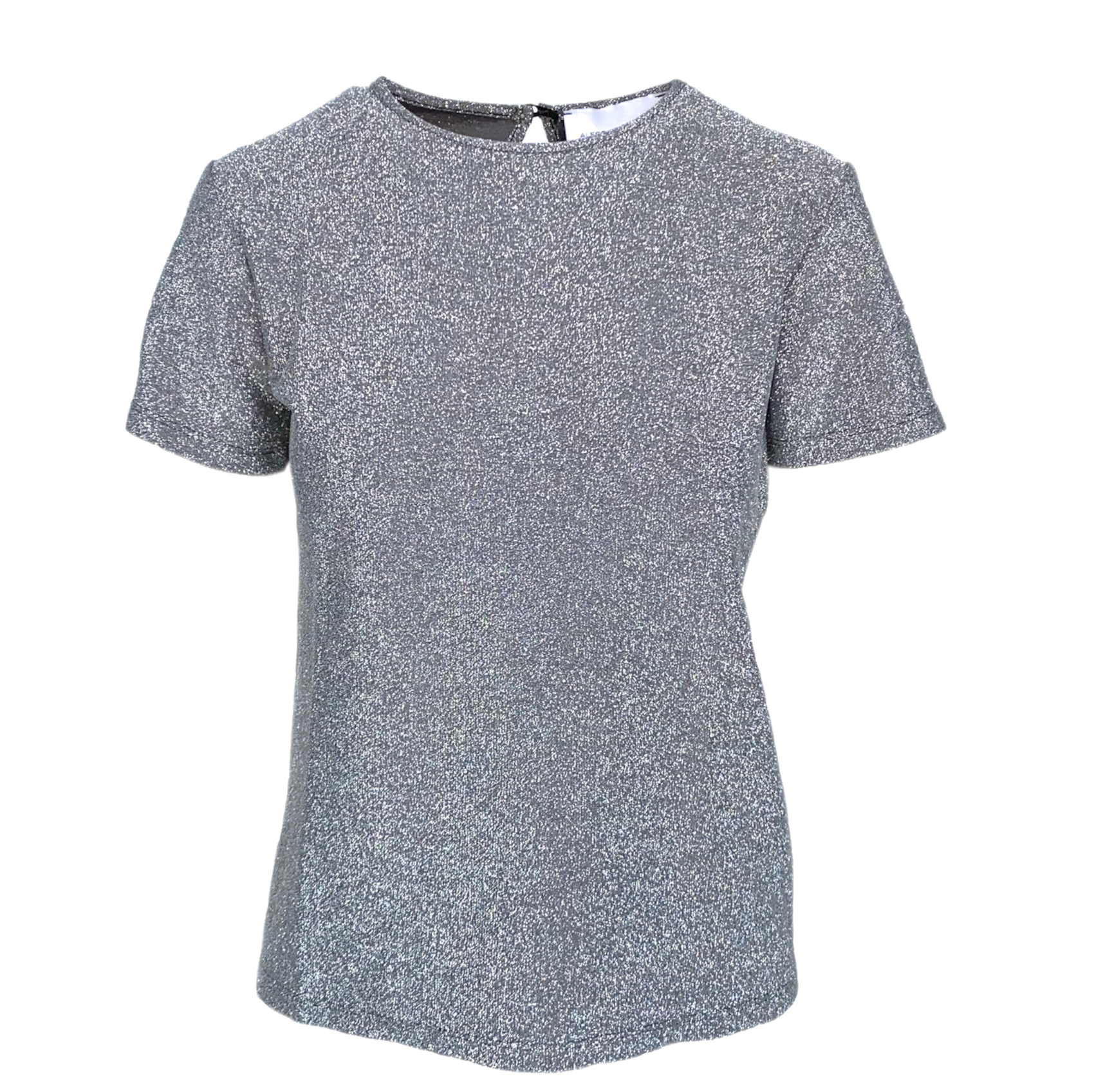 CARMEN - silver lurex t-shirt