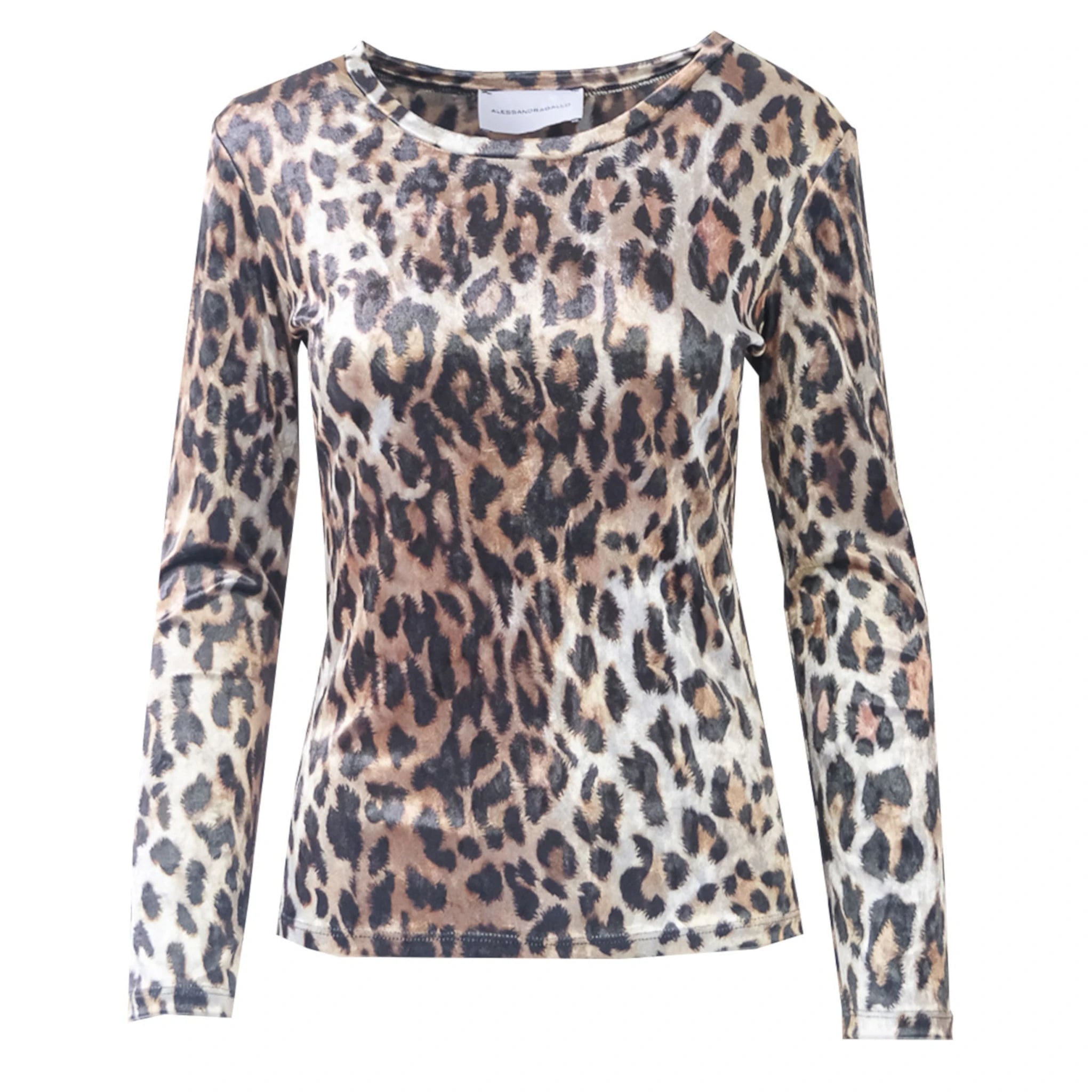 VIOLET - blusa in ciniglia martellata animalier