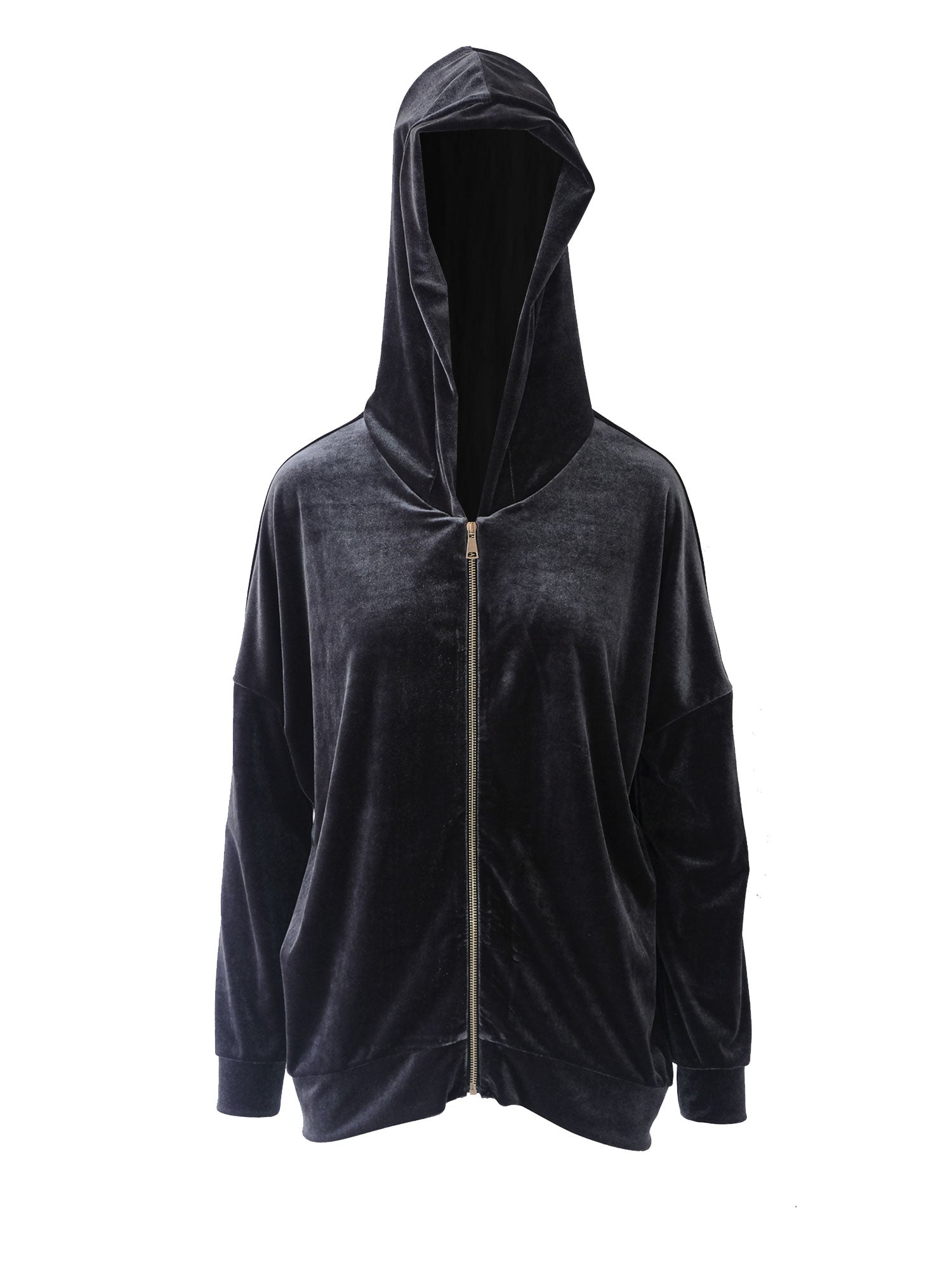 ADRIEN - black chenille hoodie