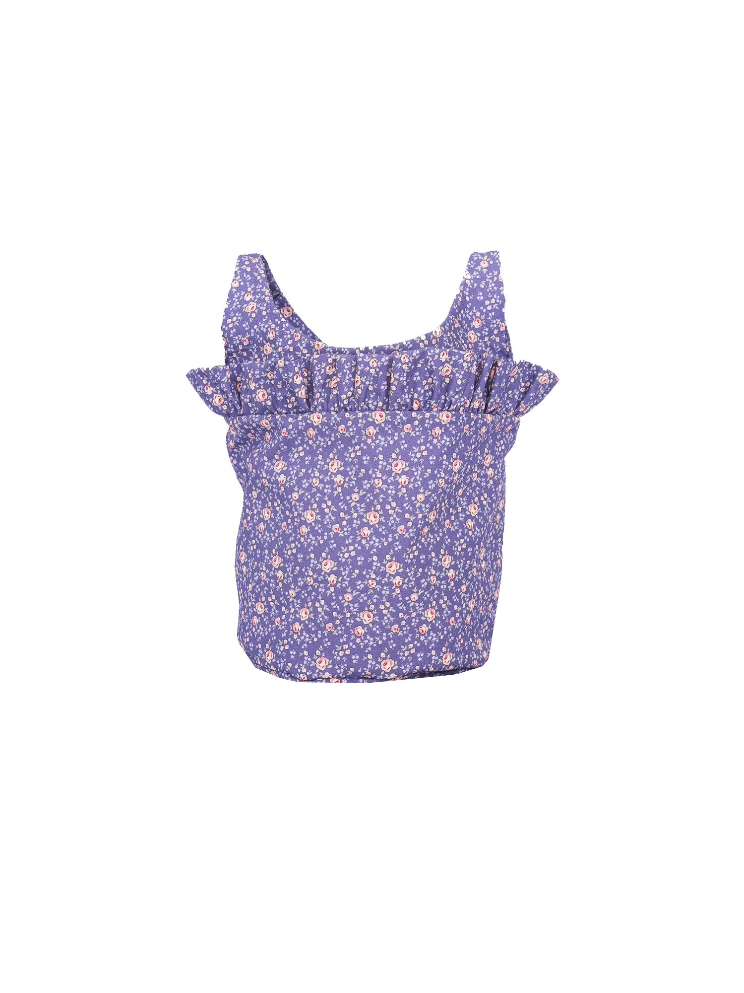 JASMINE - bucket bag with shoulder strap in cotton Versailles print